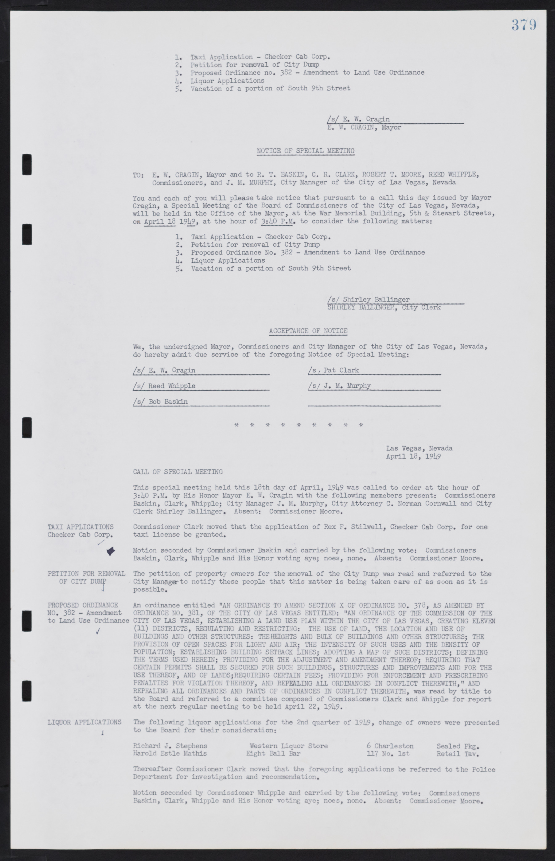 Las Vegas City Commission Minutes, January 7, 1947 to October 26, 1949, lvc000006-409