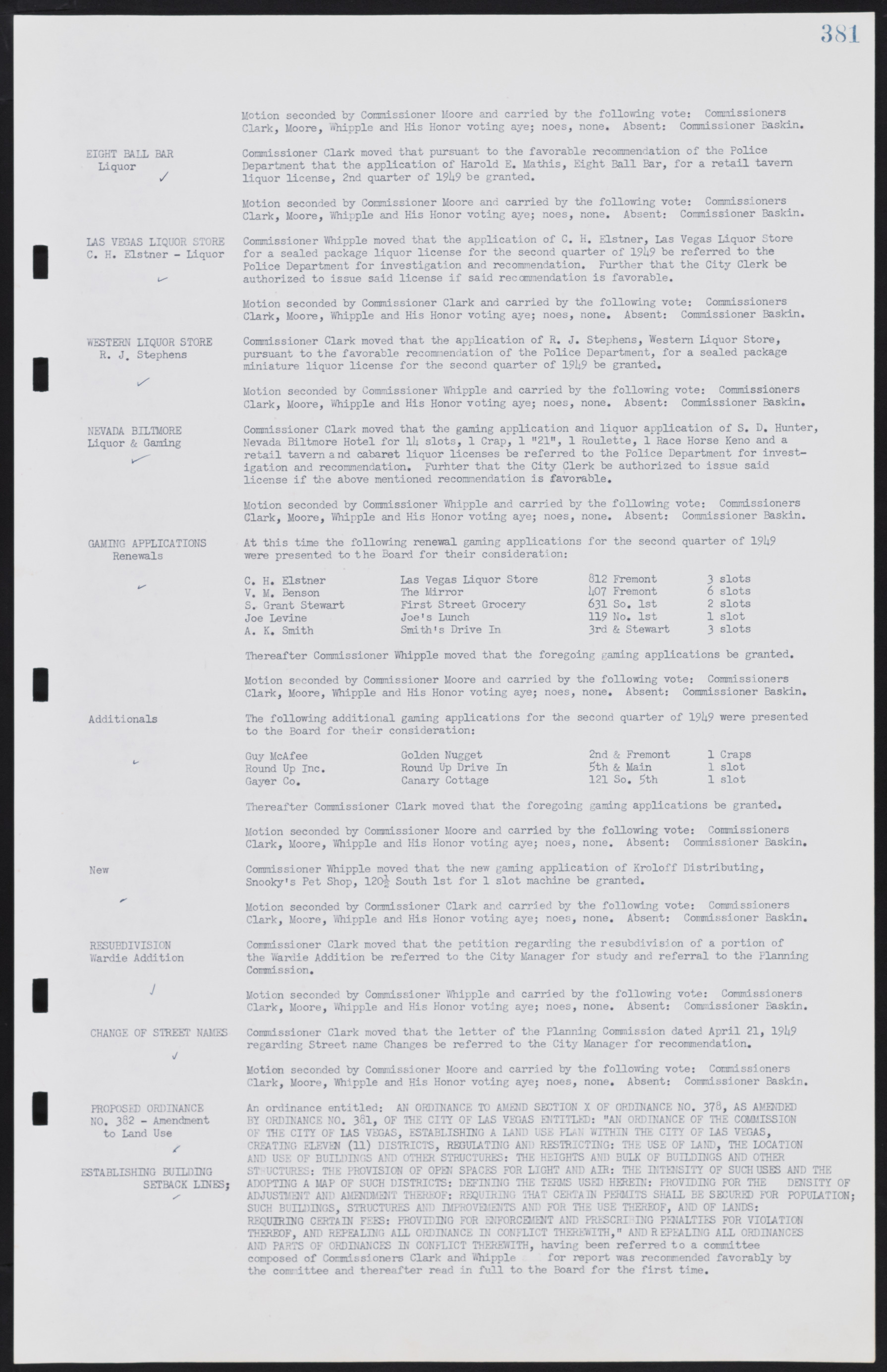 Las Vegas City Commission Minutes, January 7, 1947 to October 26, 1949, lvc000006-411