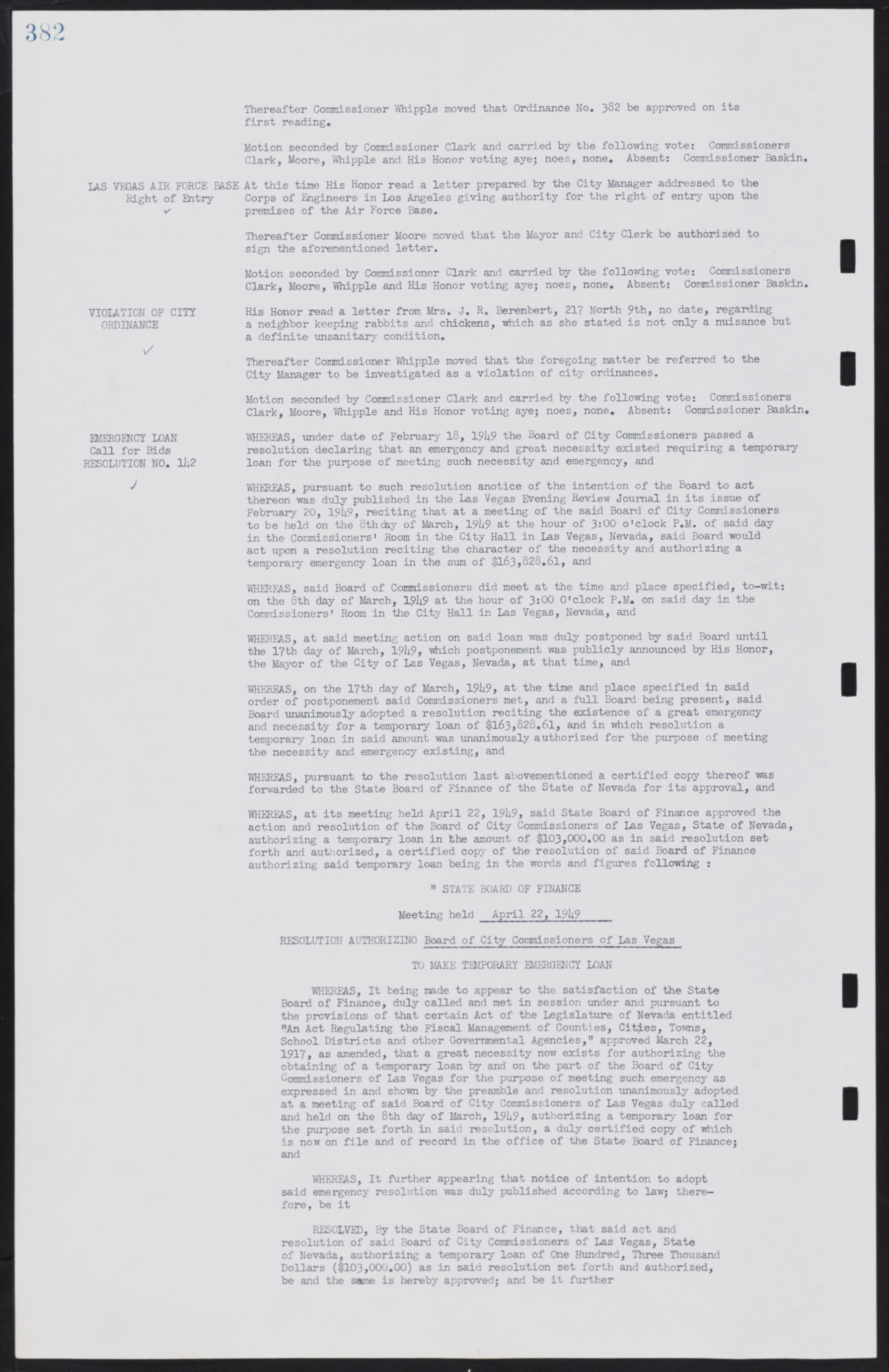 Las Vegas City Commission Minutes, January 7, 1947 to October 26, 1949, lvc000006-412