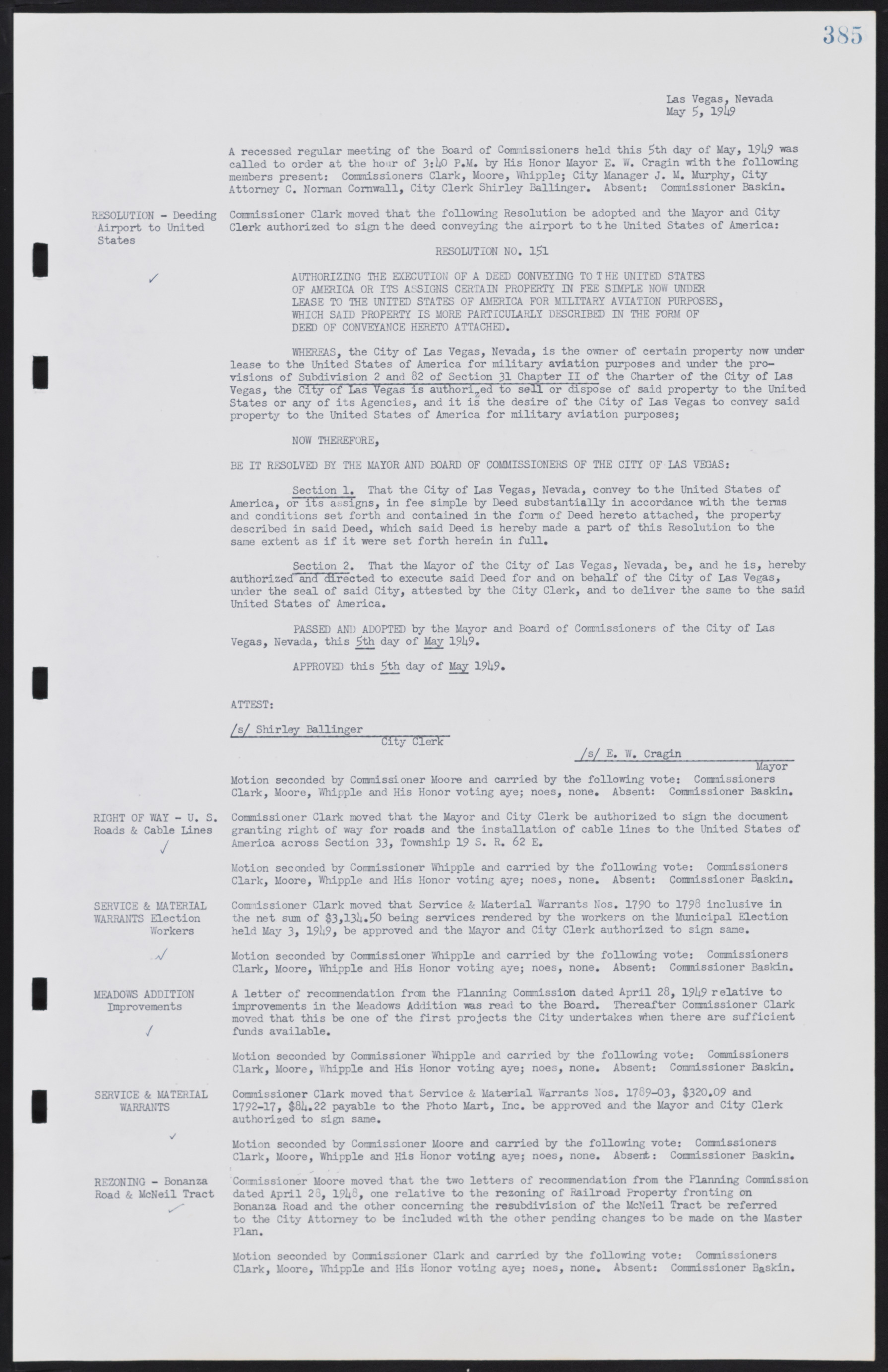 Las Vegas City Commission Minutes, January 7, 1947 to October 26, 1949, lvc000006-415