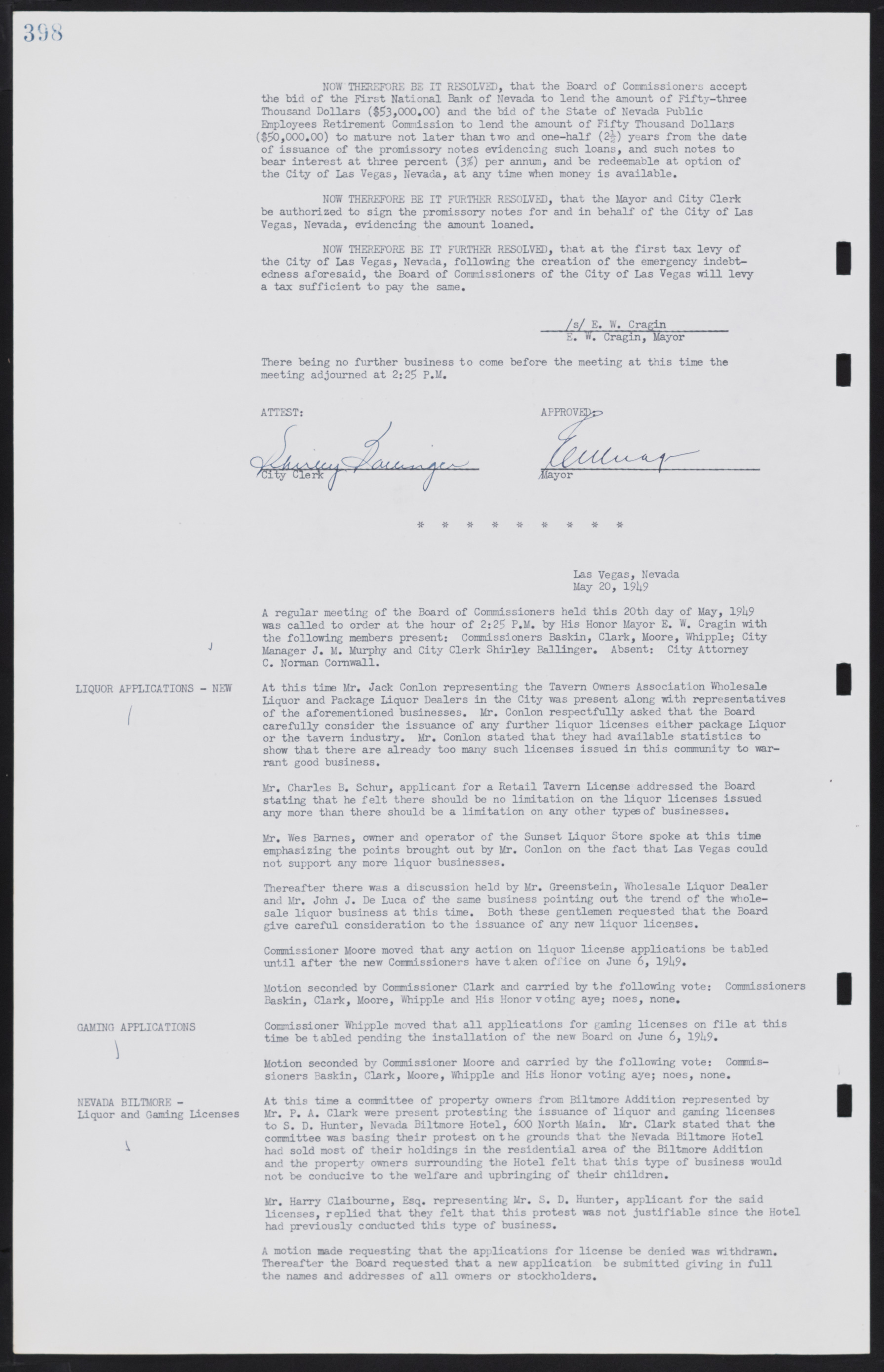 Las Vegas City Commission Minutes, January 7, 1947 to October 26, 1949, lvc000006-428