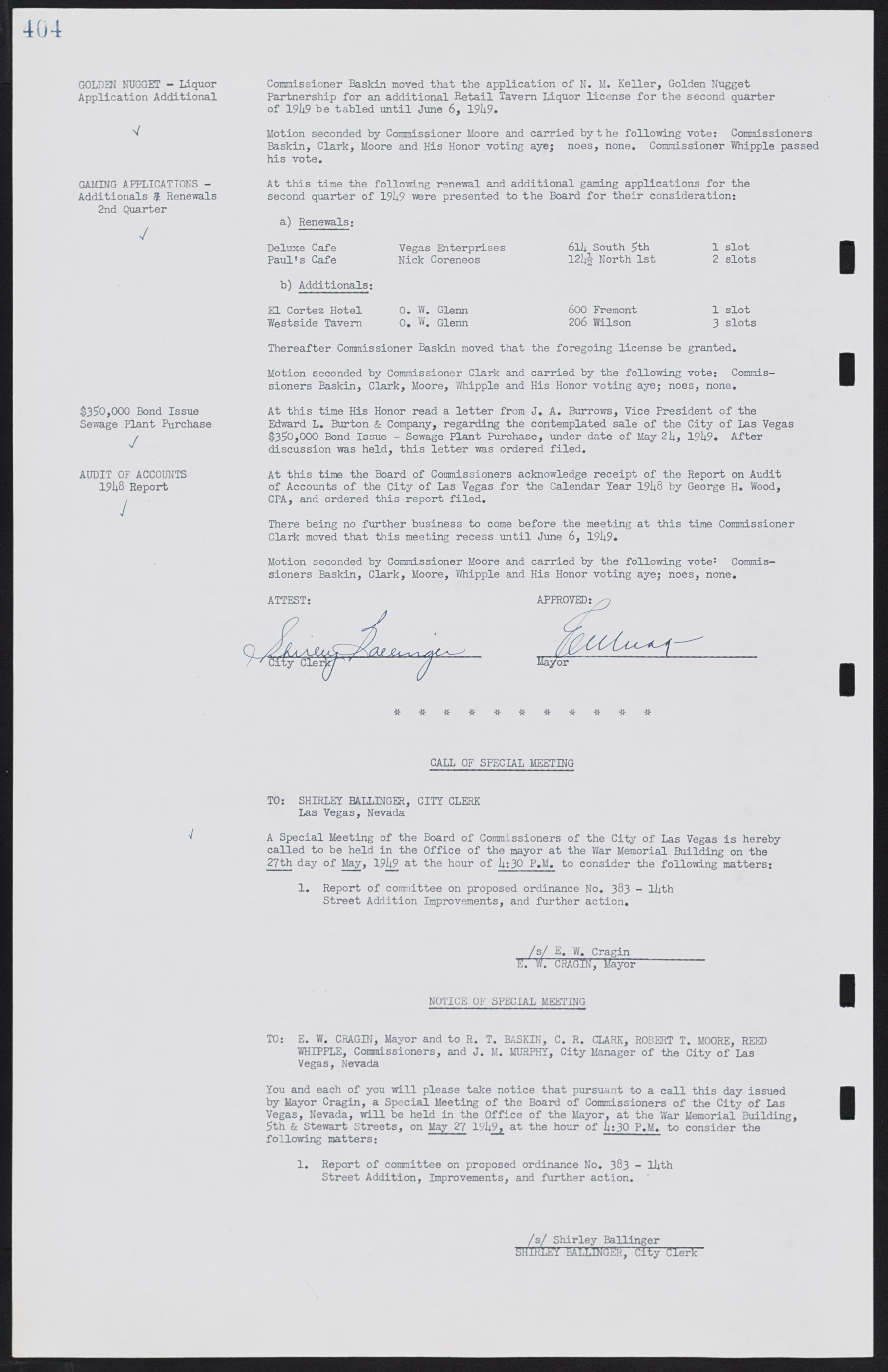 Las Vegas City Commission Minutes, January 7, 1947 to October 26, 1949, lvc000006-434