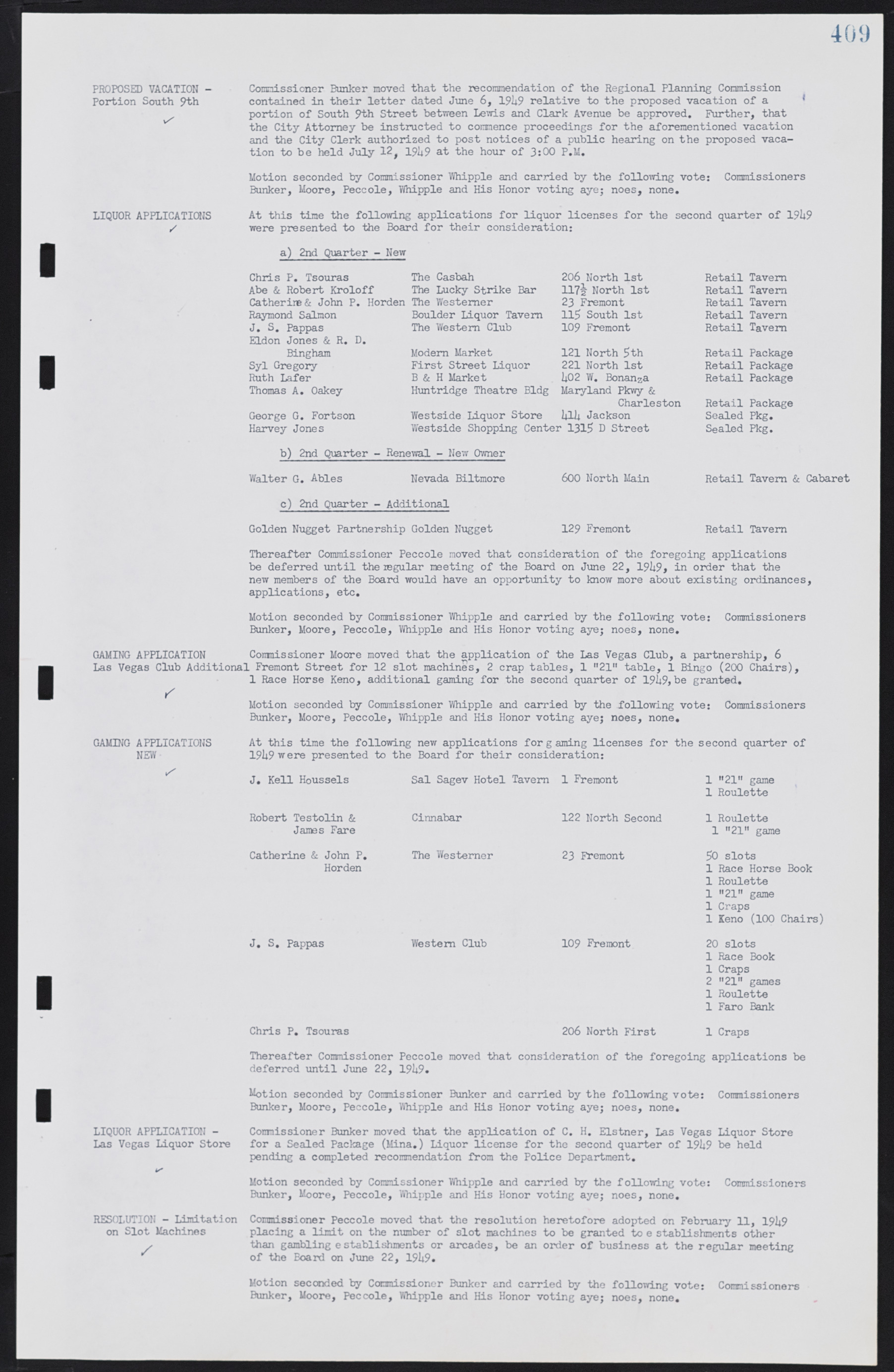 Las Vegas City Commission Minutes, January 7, 1947 to October 26, 1949, lvc000006-439