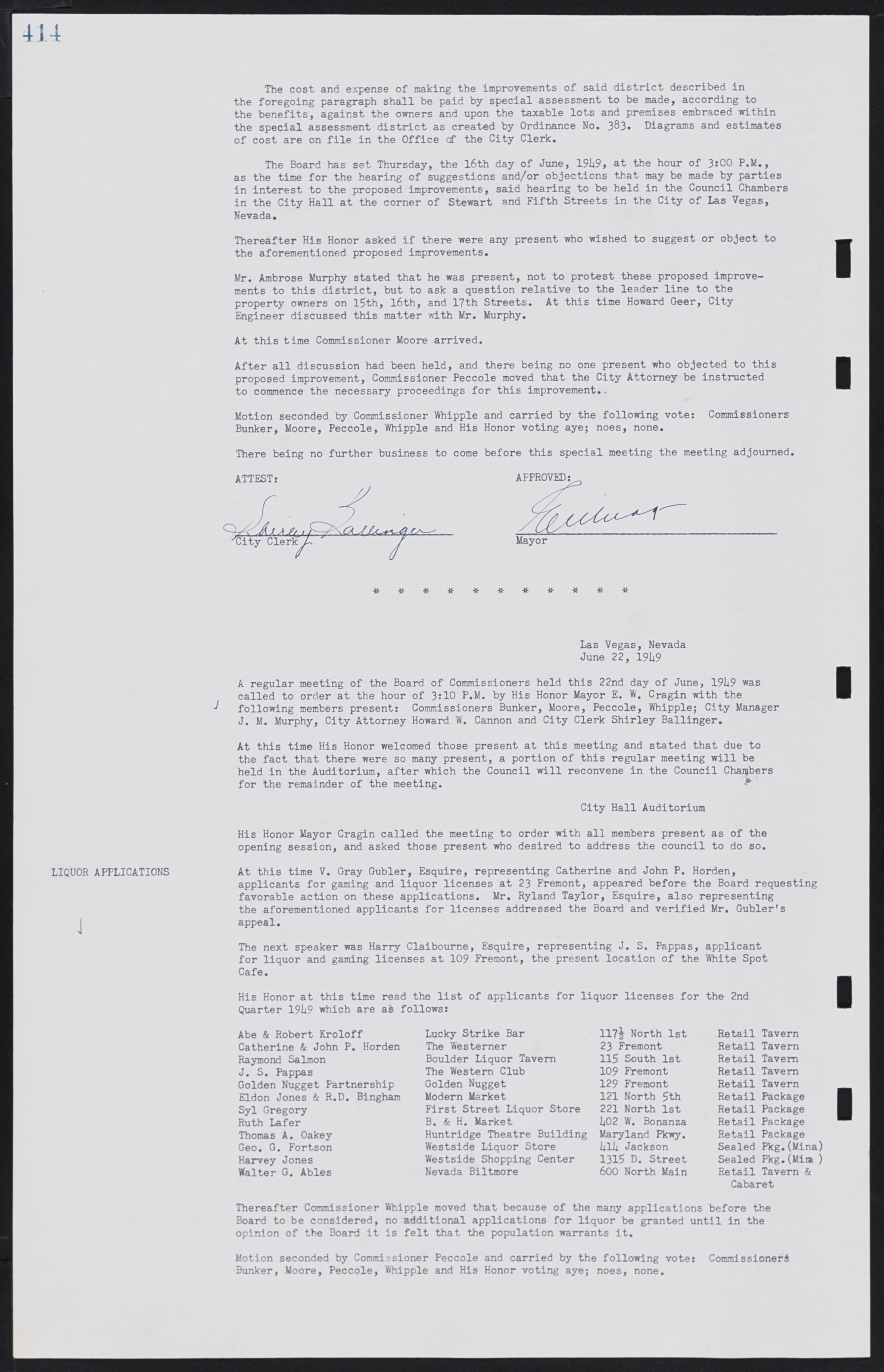 Las Vegas City Commission Minutes, January 7, 1947 to October 26, 1949, lvc000006-444