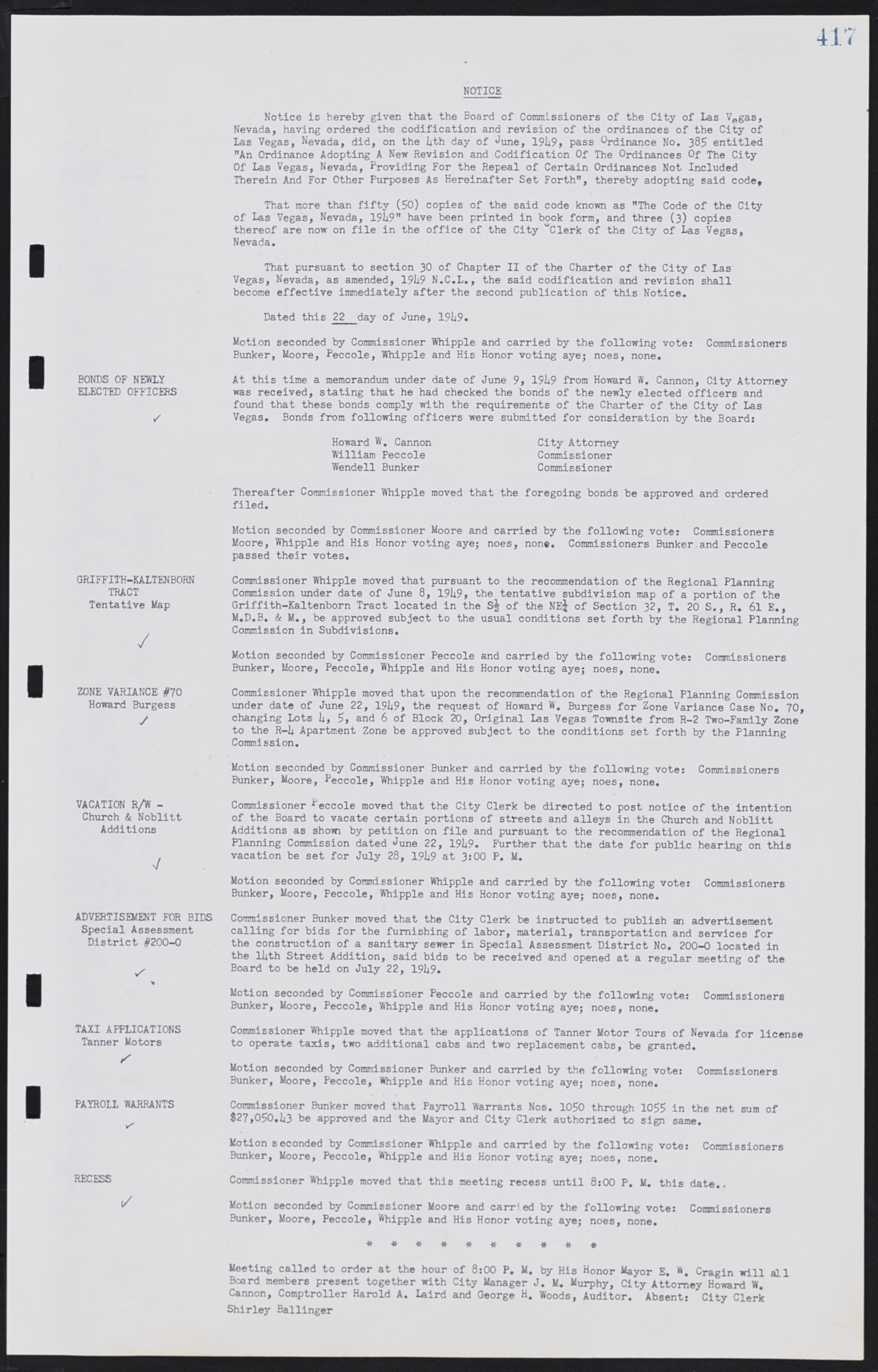 Las Vegas City Commission Minutes, January 7, 1947 to October 26, 1949, lvc000006-447