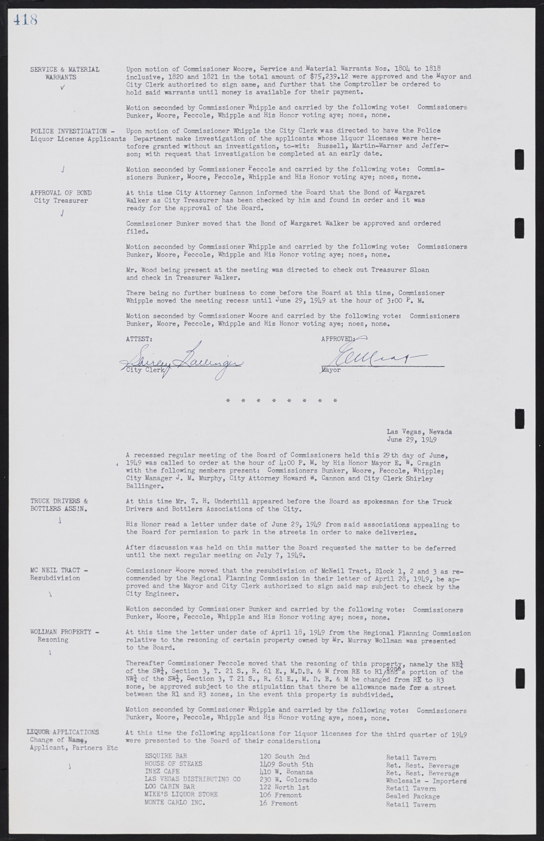 Las Vegas City Commission Minutes, January 7, 1947 to October 26, 1949, lvc000006-448