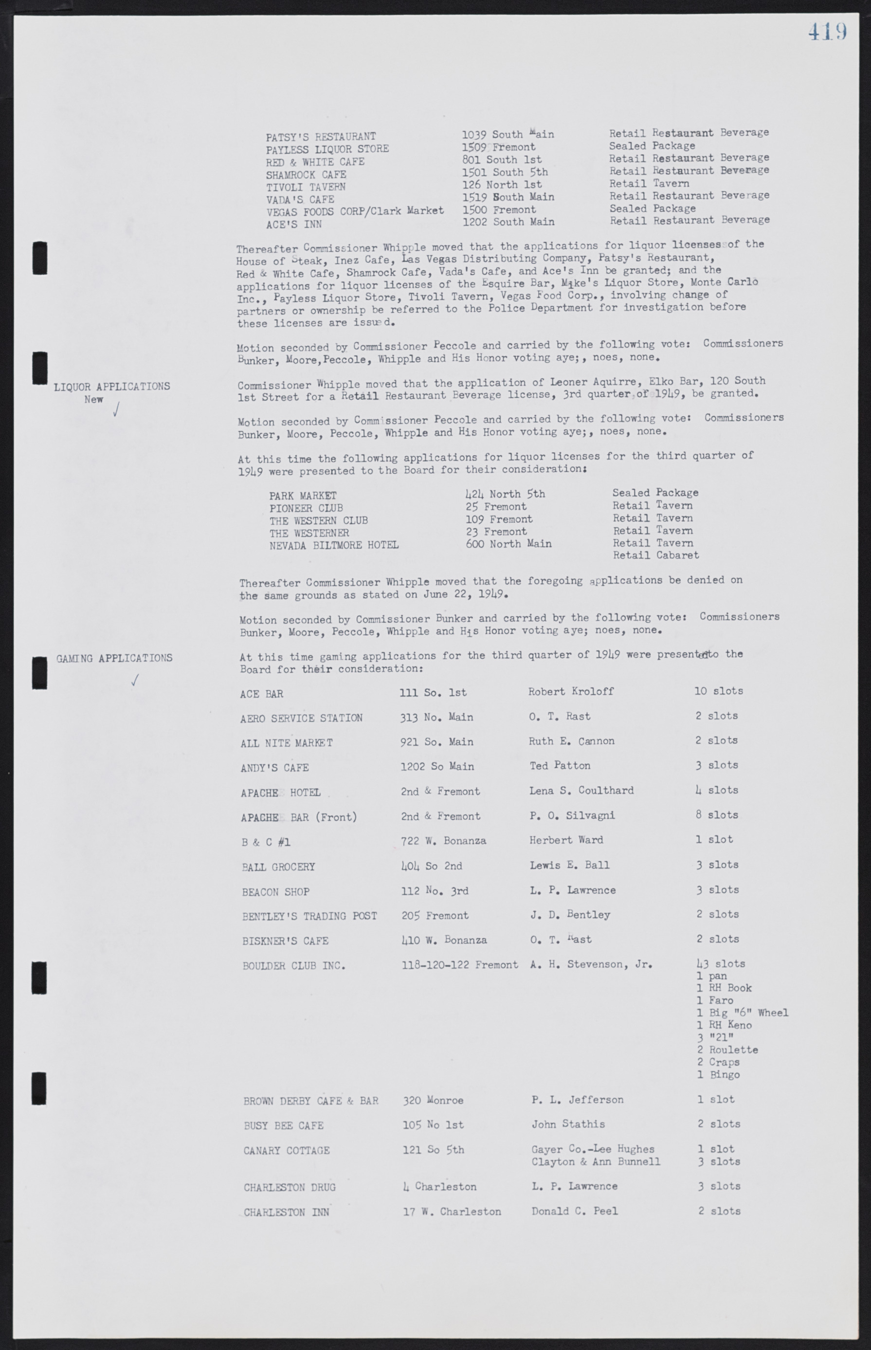 Las Vegas City Commission Minutes, January 7, 1947 to October 26, 1949, lvc000006-449