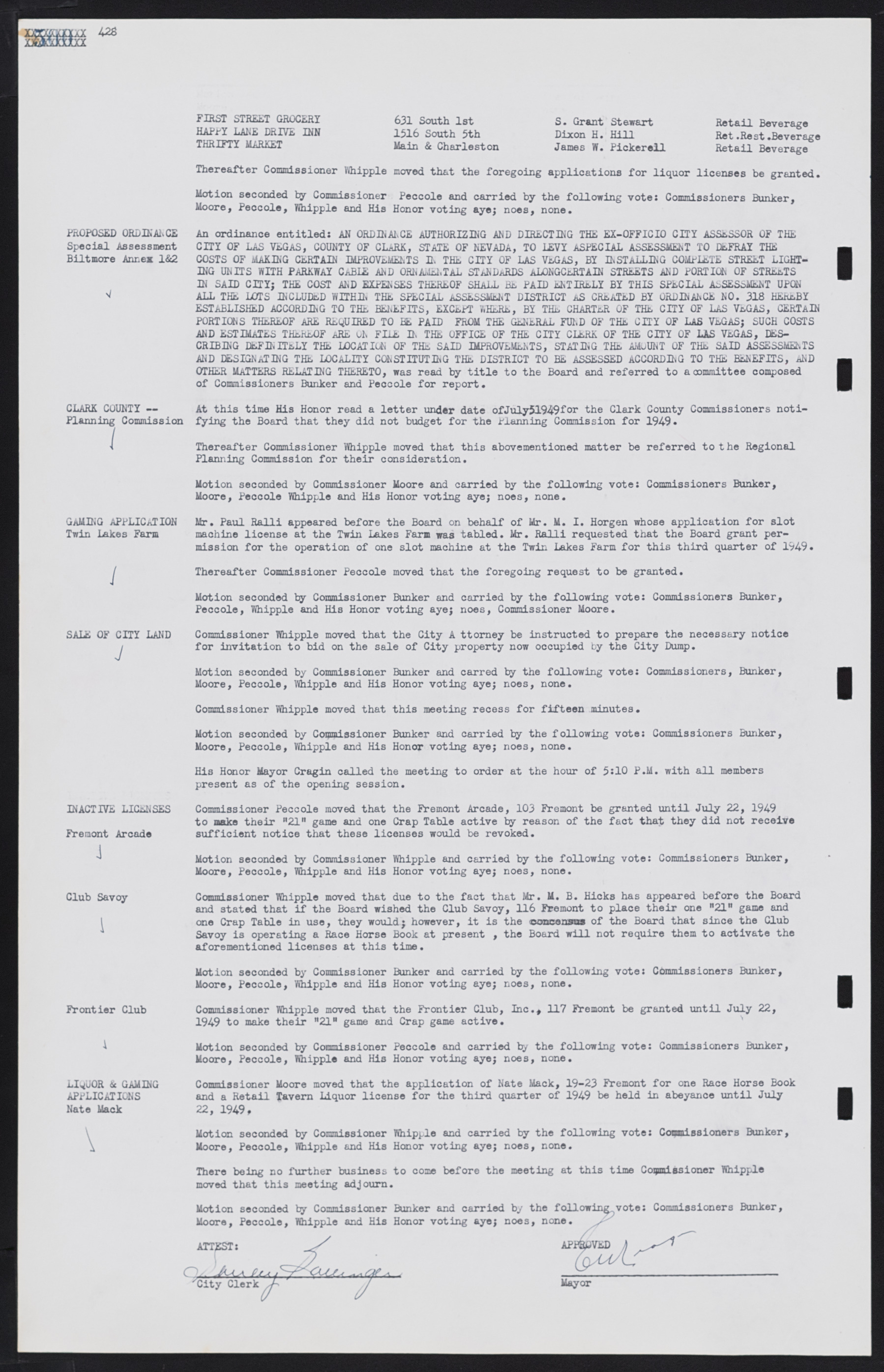 Las Vegas City Commission Minutes, January 7, 1947 to October 26, 1949, lvc000006-460