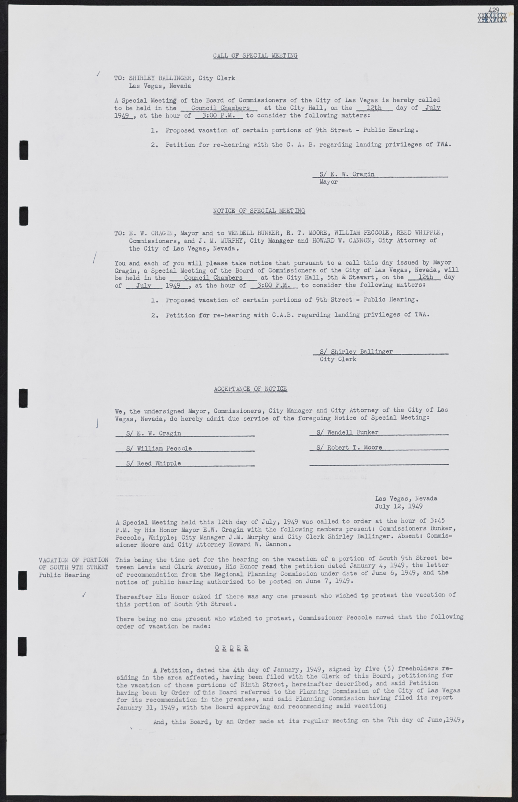 Las Vegas City Commission Minutes, January 7, 1947 to October 26, 1949, lvc000006-461
