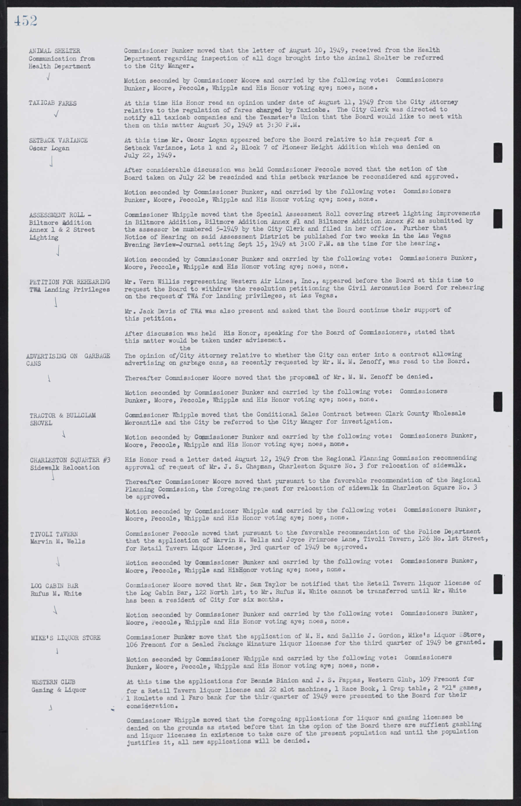 Las Vegas City Commission Minutes, January 7, 1947 to October 26, 1949, lvc000006-484