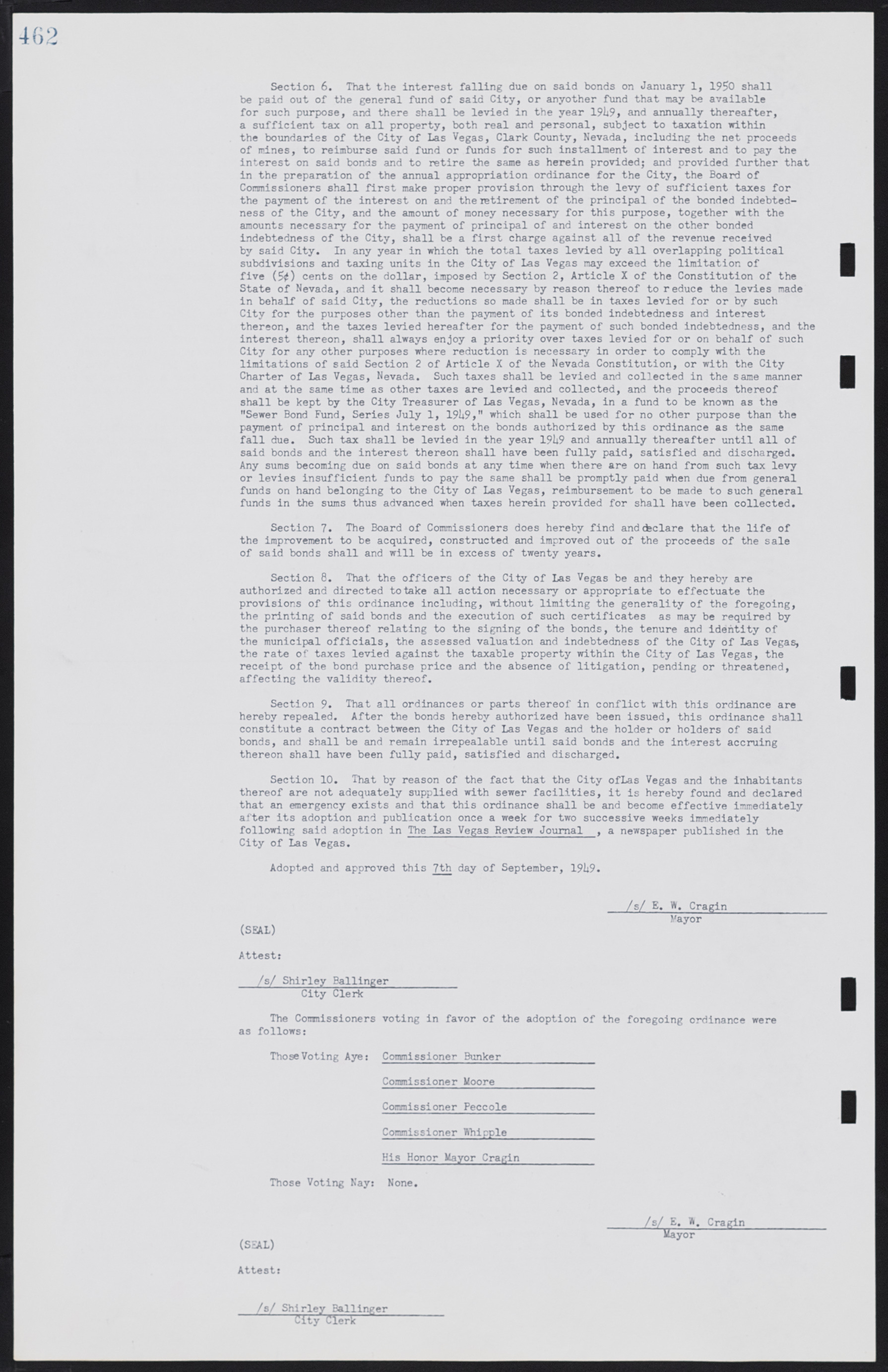 Las Vegas City Commission Minutes, January 7, 1947 to October 26, 1949, lvc000006-494