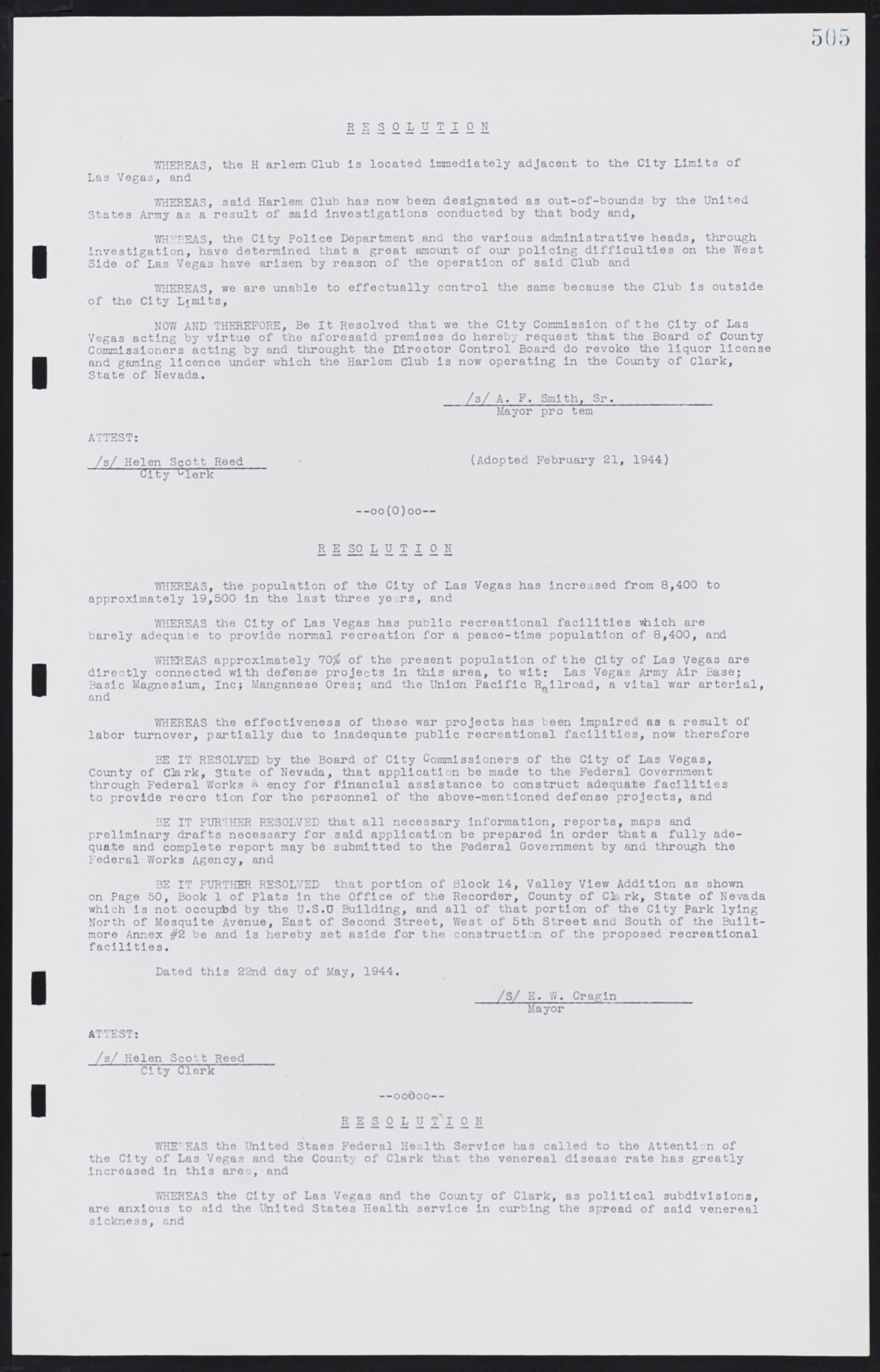 Las Vegas City Commission Minutes, January 7, 1947 to October 26, 1949, lvc000006-535