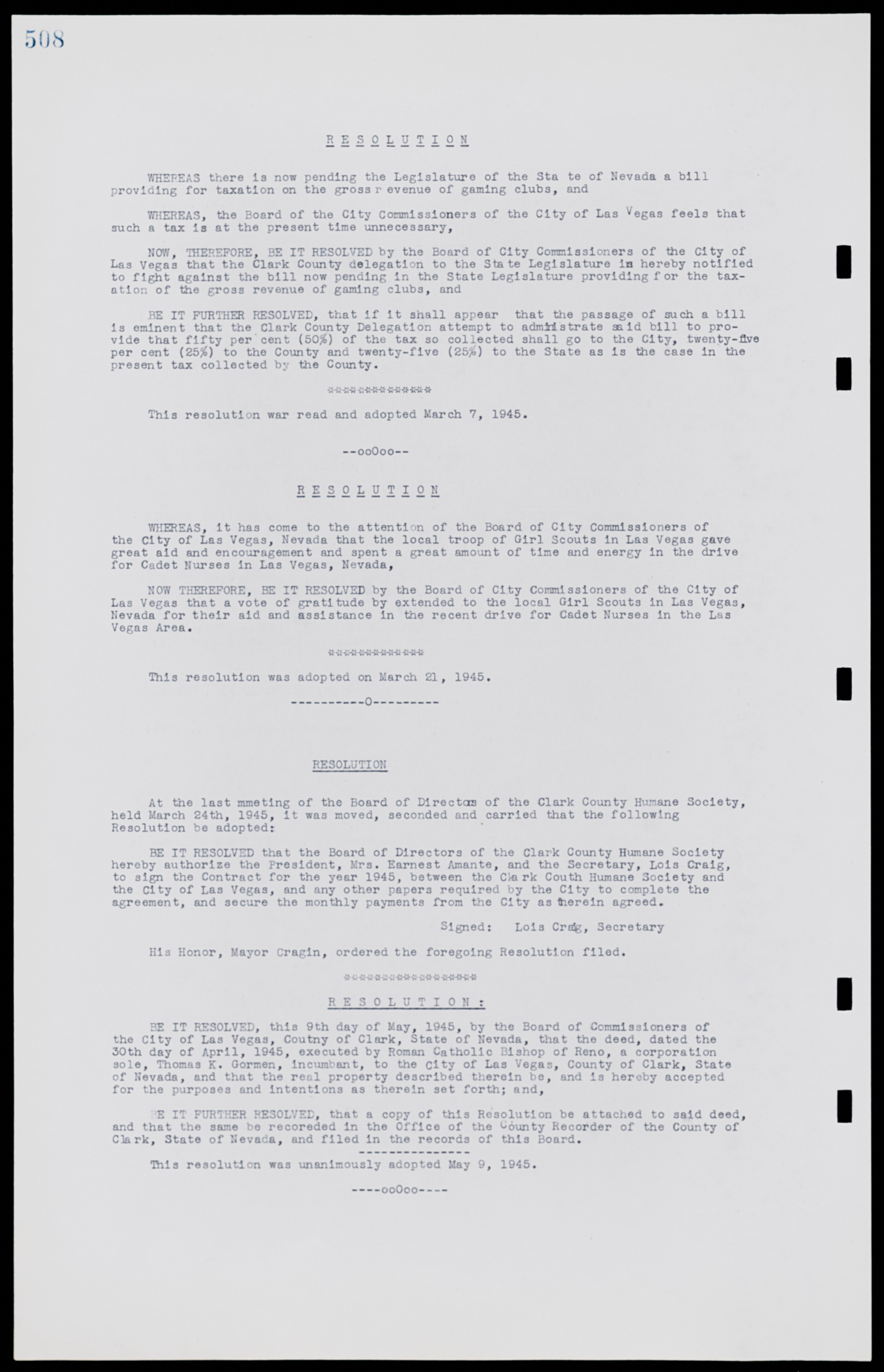 Las Vegas City Commission Minutes, January 7, 1947 to October 26, 1949, lvc000006-538