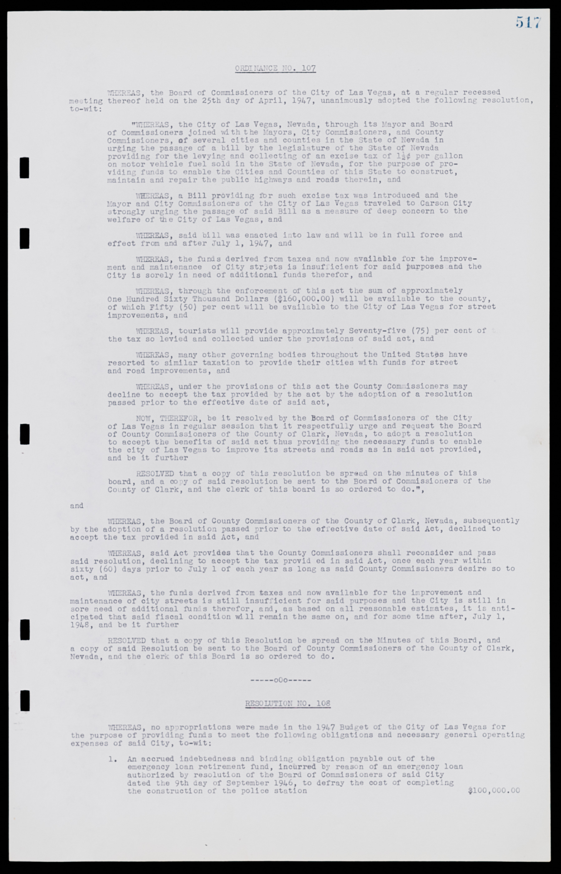 Las Vegas City Commission Minutes, January 7, 1947 to October 26, 1949, lvc000006-547