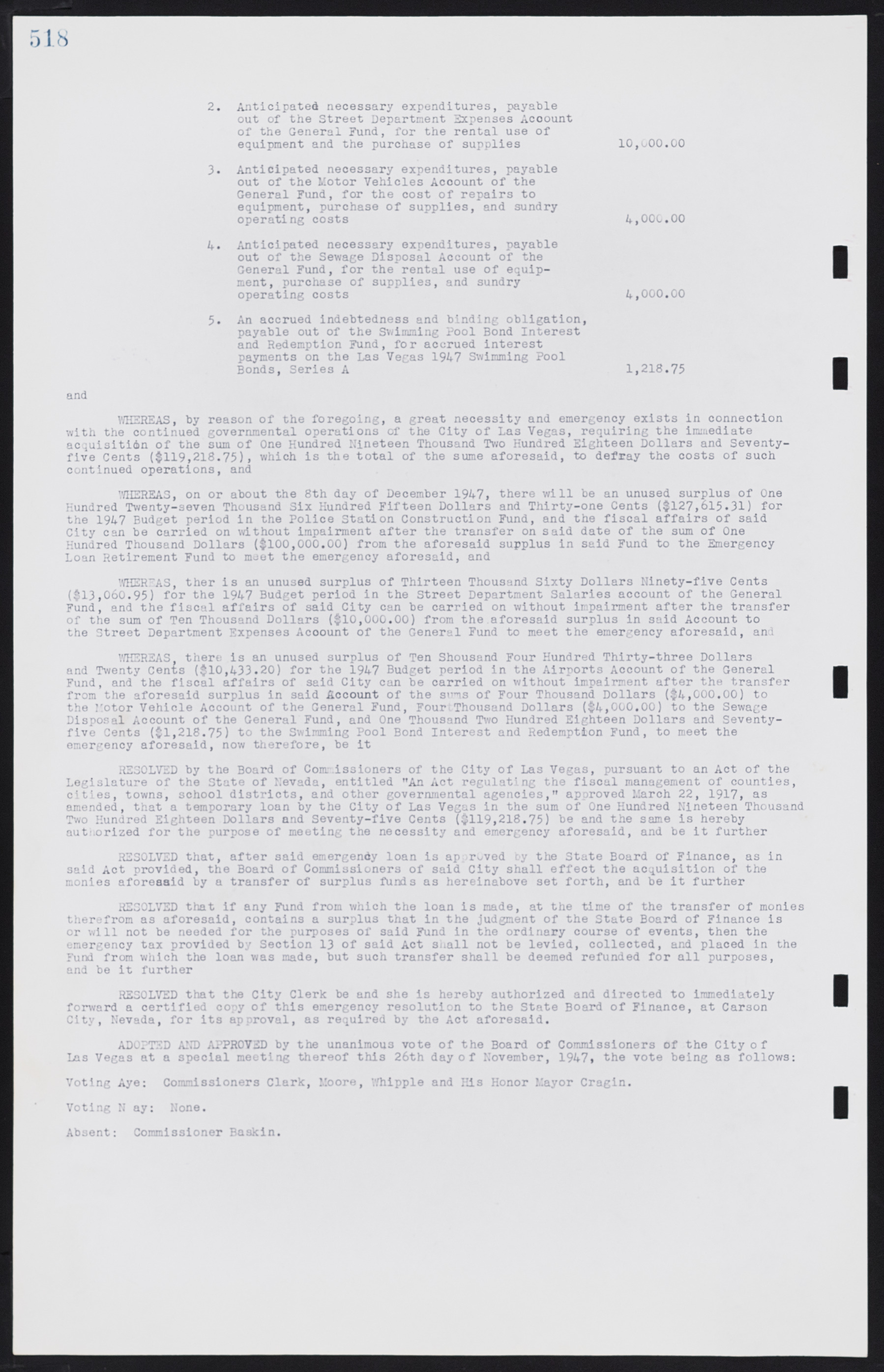 Las Vegas City Commission Minutes, January 7, 1947 to October 26, 1949, lvc000006-548