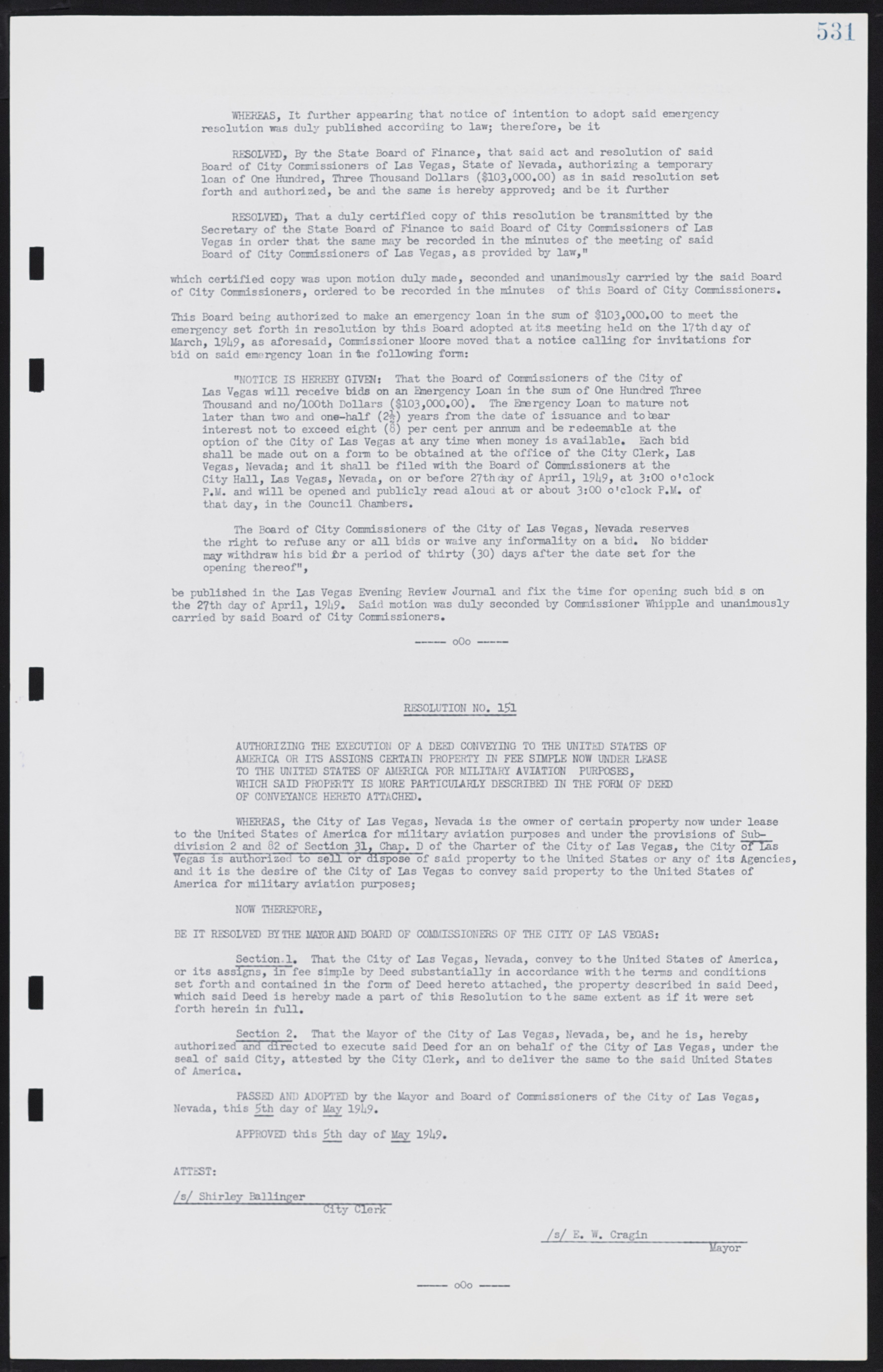 Las Vegas City Commission Minutes, January 7, 1947 to October 26, 1949, lvc000006-561