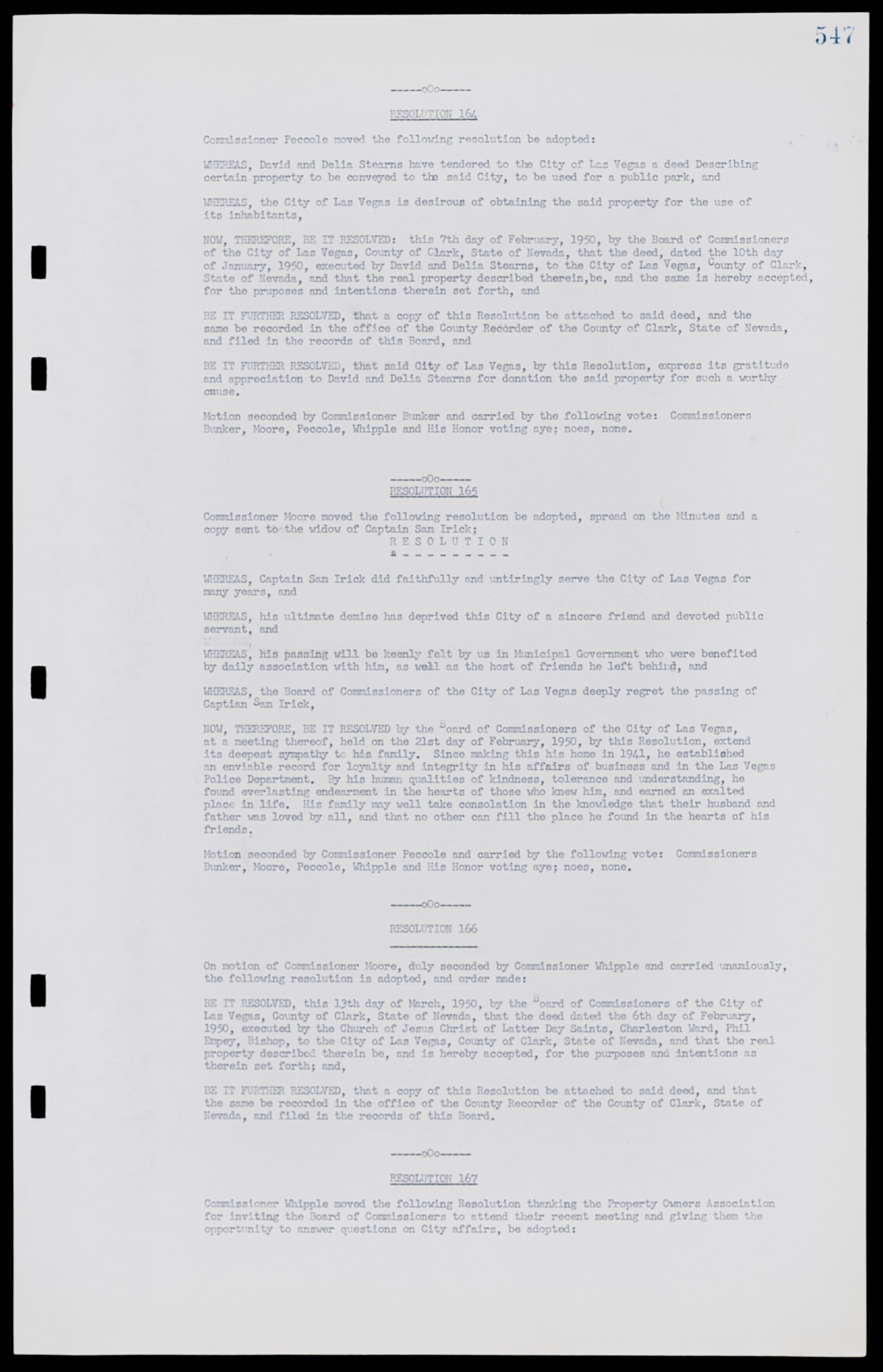 Las Vegas City Commission Minutes, January 7, 1947 to October 26, 1949, lvc000006-577