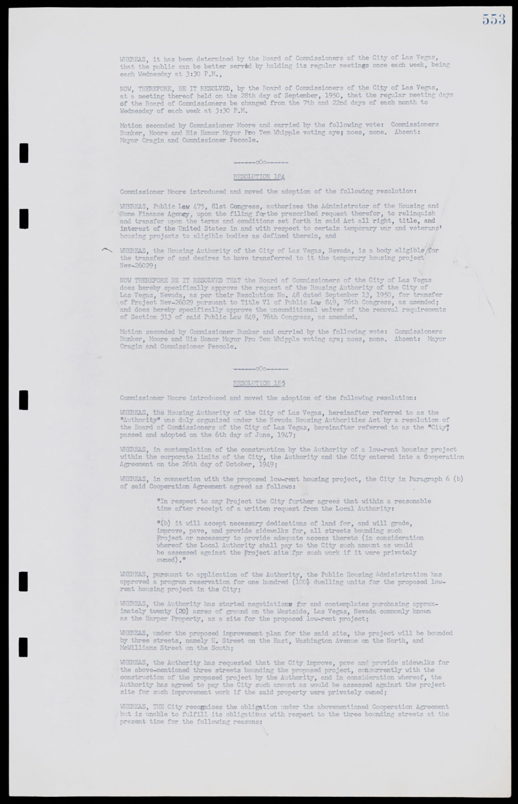 Las Vegas City Commission Minutes, January 7, 1947 to October 26, 1949, lvc000006-583