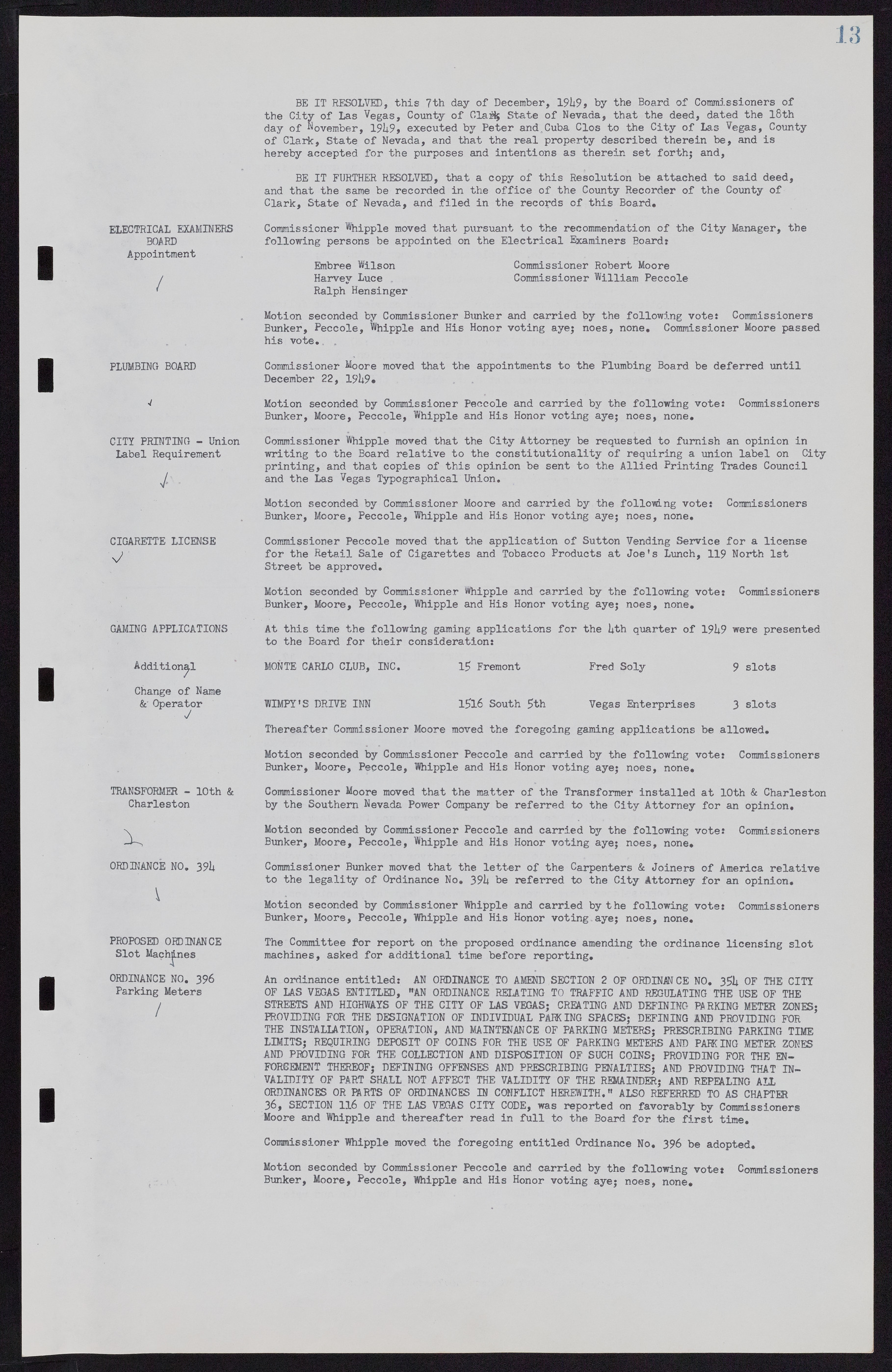 Las Vegas City Commission Minutes, November 7, 1949 to May 21, 1952, lvc000007-19