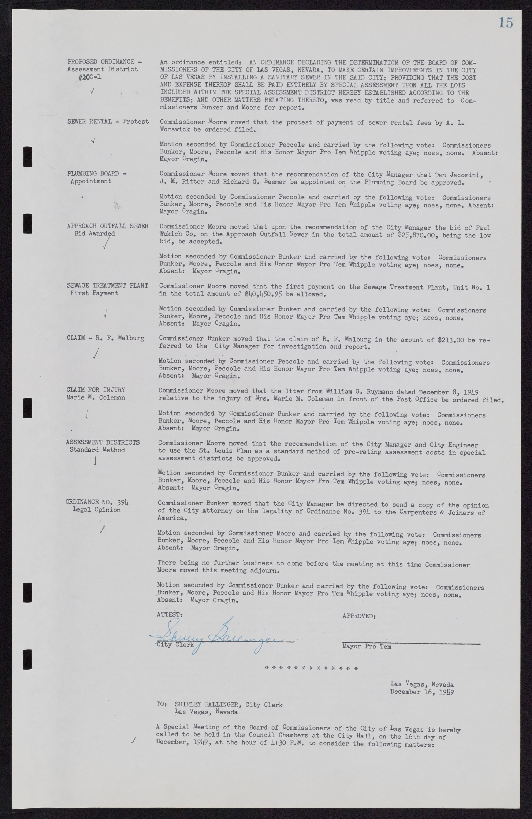 Las Vegas City Commission Minutes, November 7, 1949 to May 21, 1952, lvc000007-21