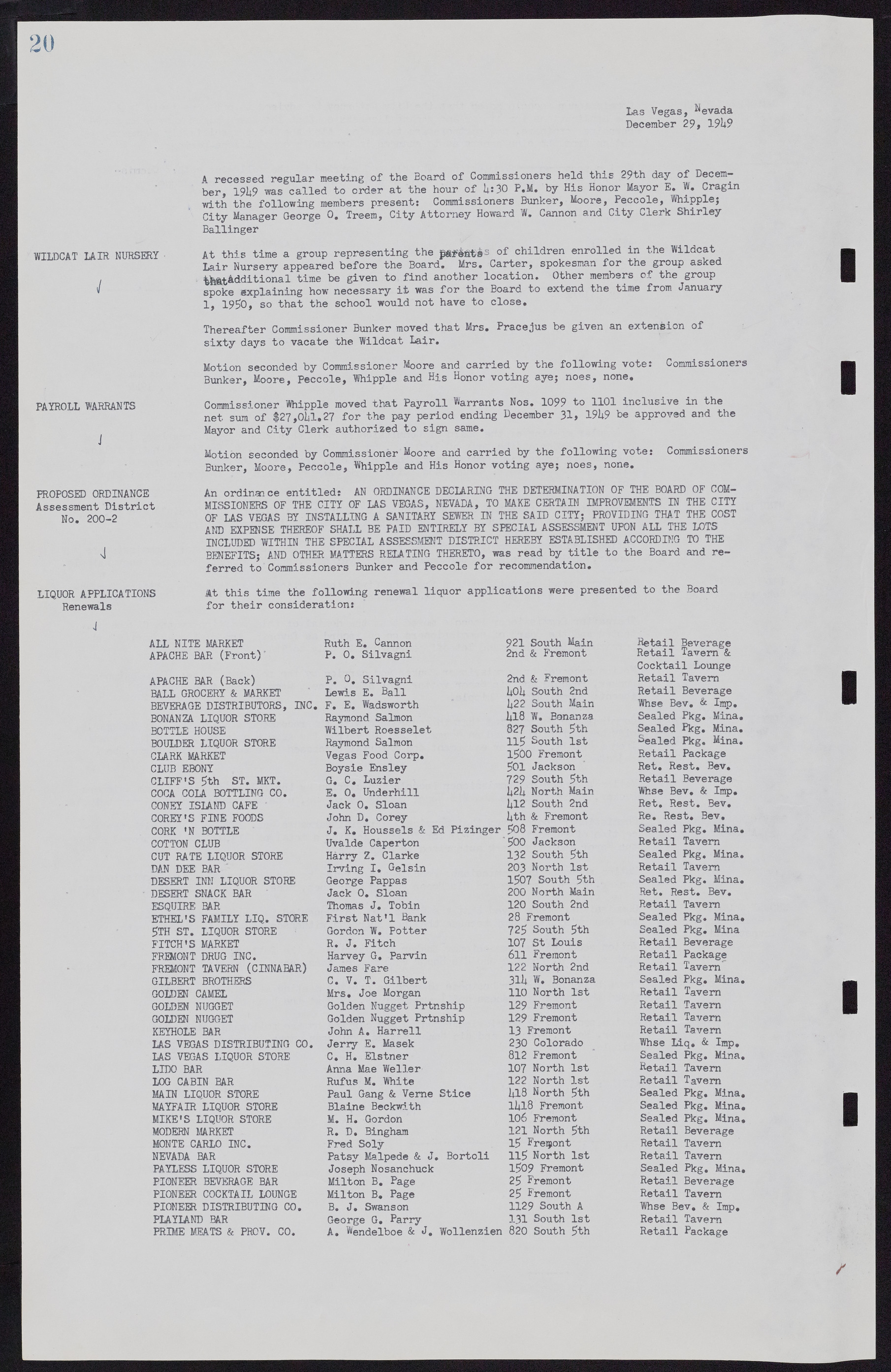 Las Vegas City Commission Minutes, November 7, 1949 to May 21, 1952, lvc000007-26
