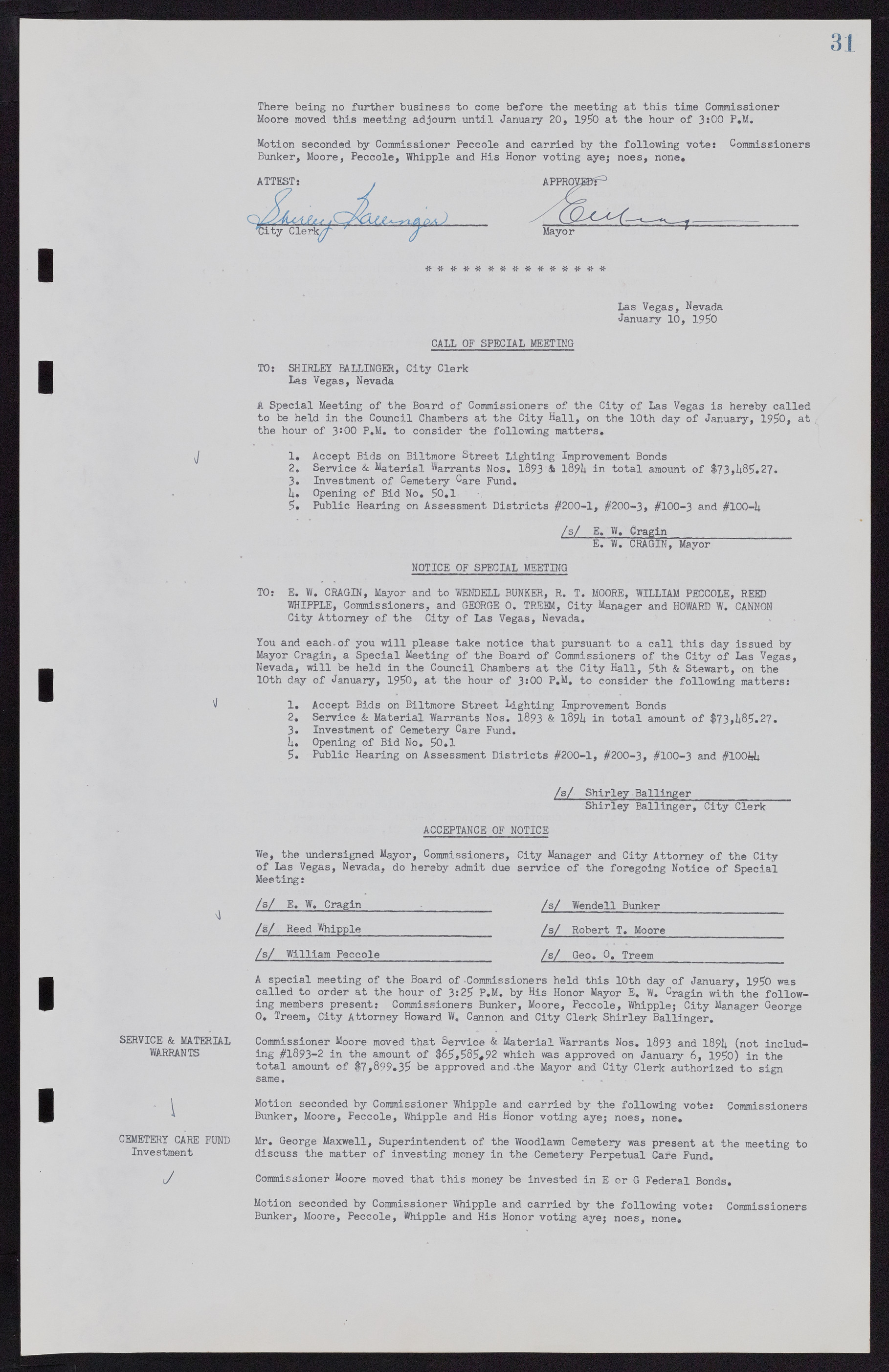 Las Vegas City Commission Minutes, November 7, 1949 to May 21, 1952, lvc000007-39