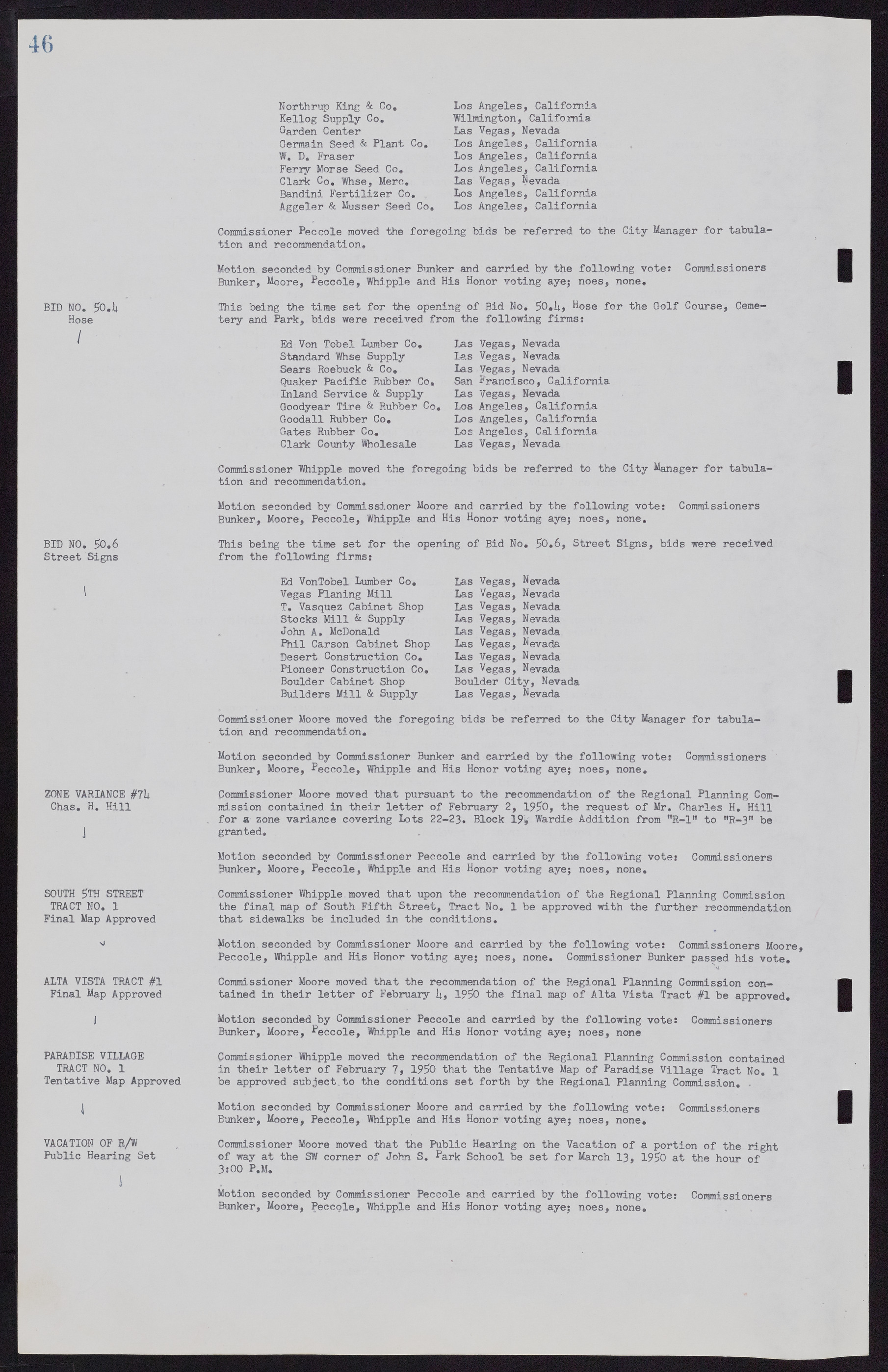 Las Vegas City Commission Minutes, November 7, 1949 to May 21, 1952, lvc000007-54