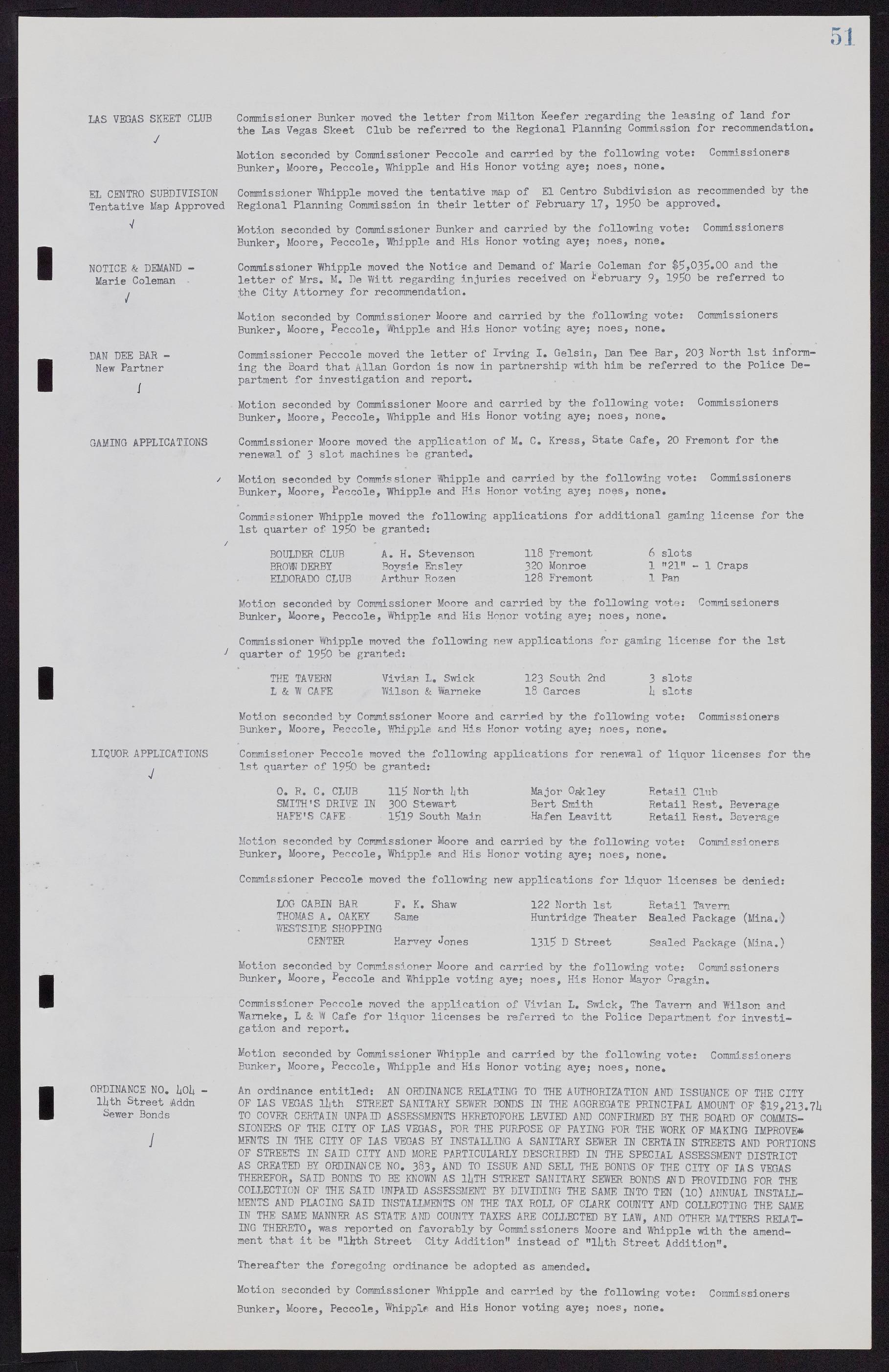 Las Vegas City Commission Minutes, November 7, 1949 to May 21, 1952, lvc000007-59