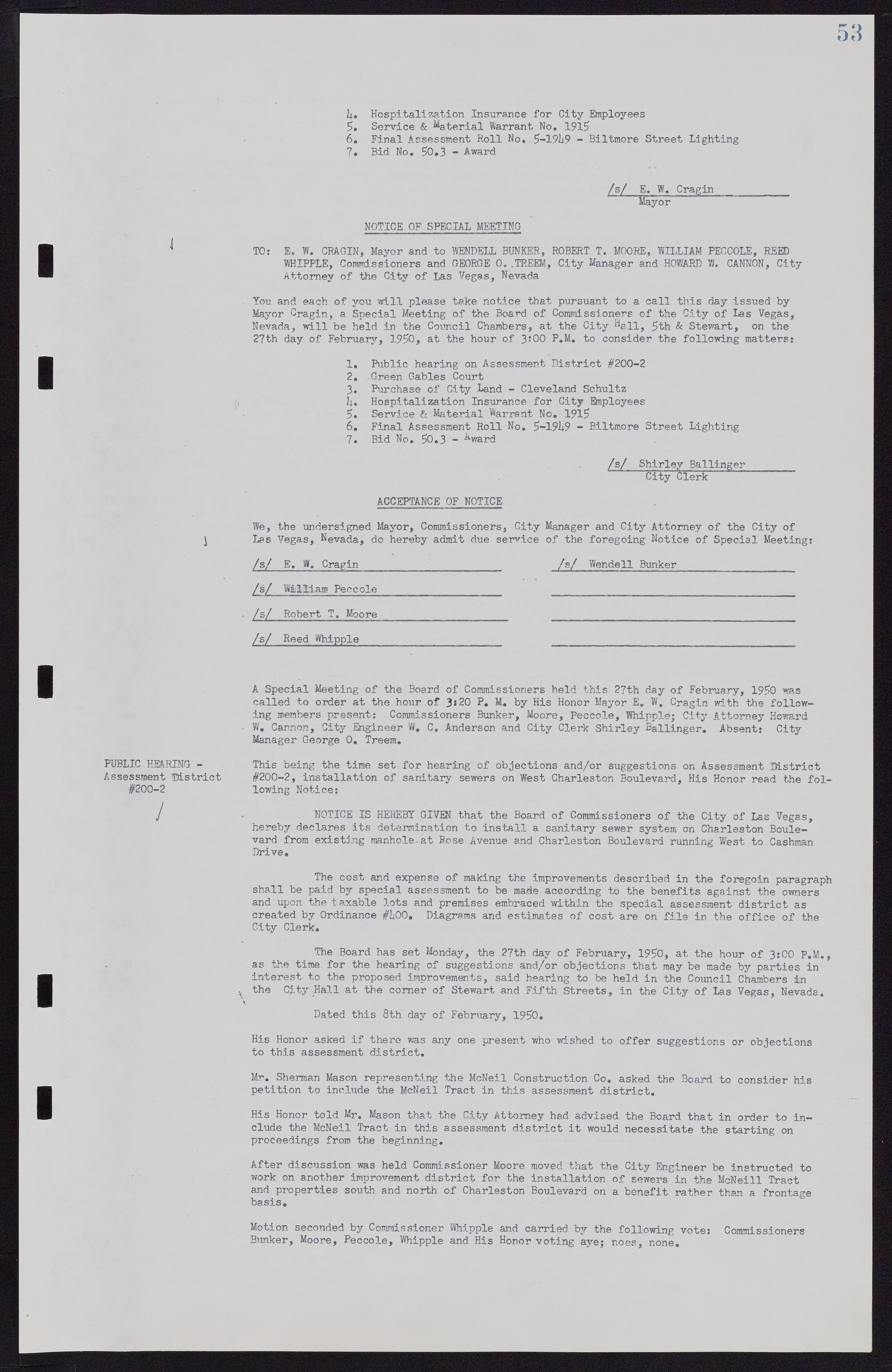 Las Vegas City Commission Minutes, November 7, 1949 to May 21, 1952, lvc000007-61
