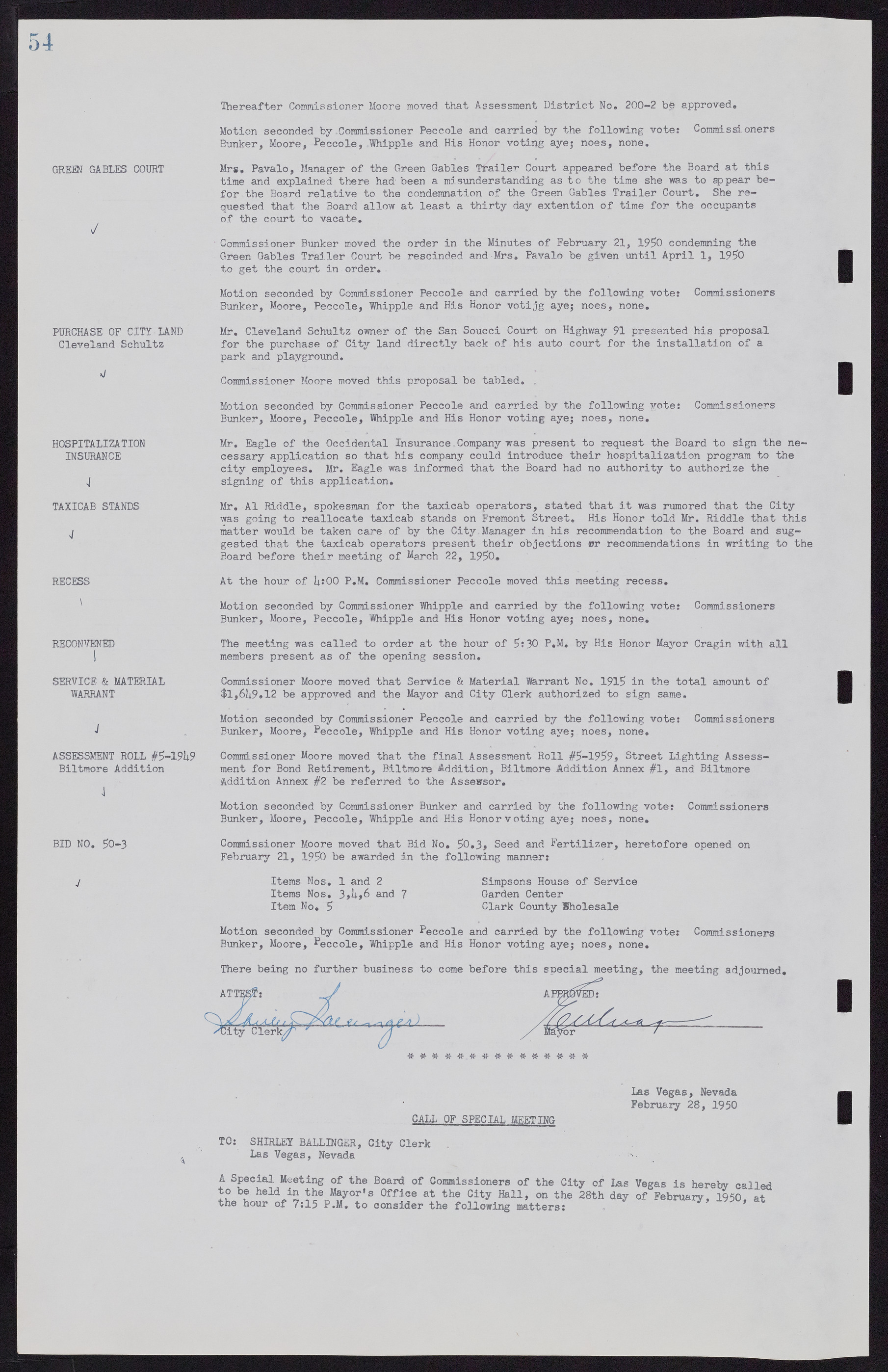 Las Vegas City Commission Minutes, November 7, 1949 to May 21, 1952, lvc000007-62