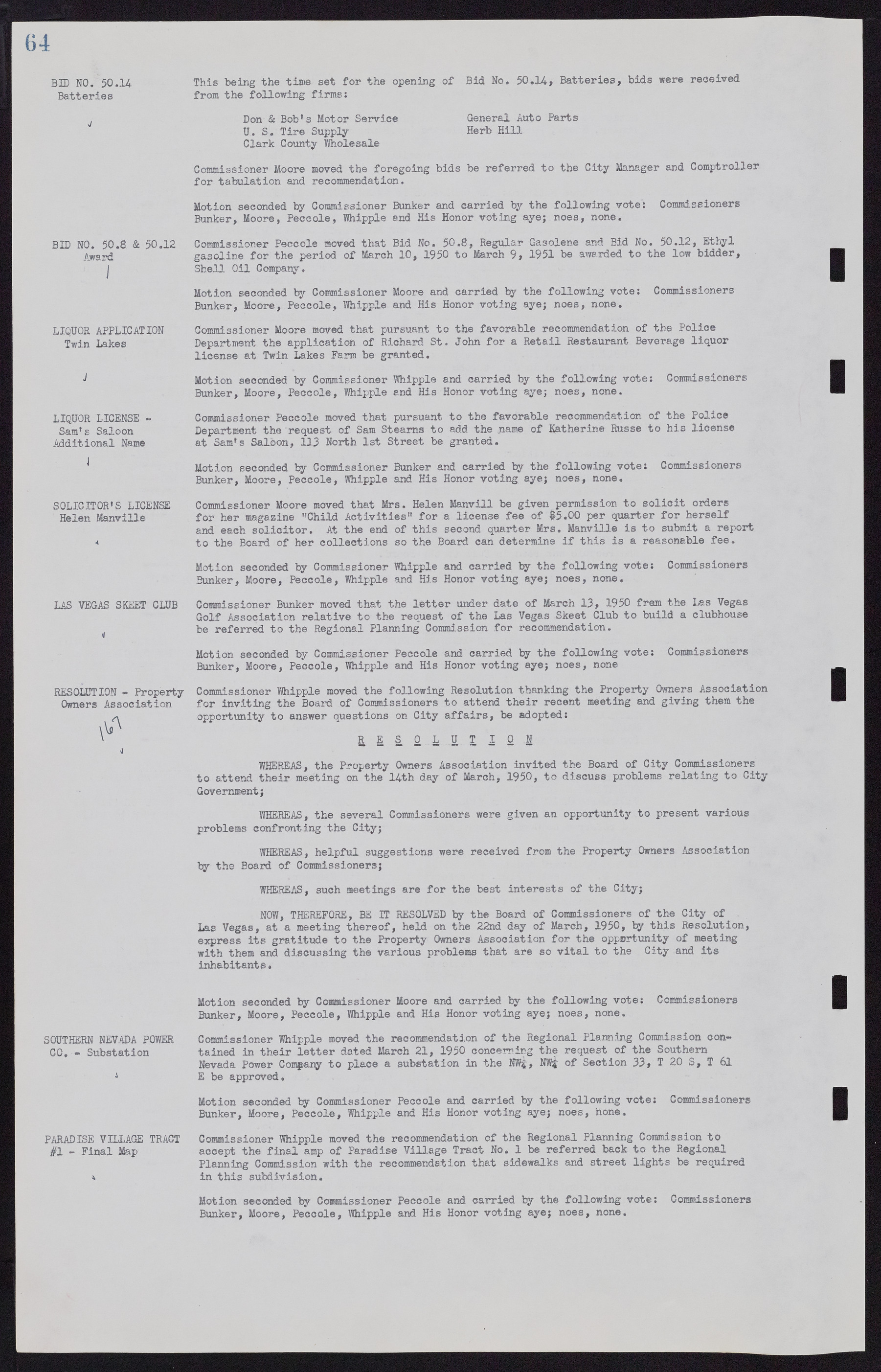 Las Vegas City Commission Minutes, November 7, 1949 to May 21, 1952, lvc000007-72