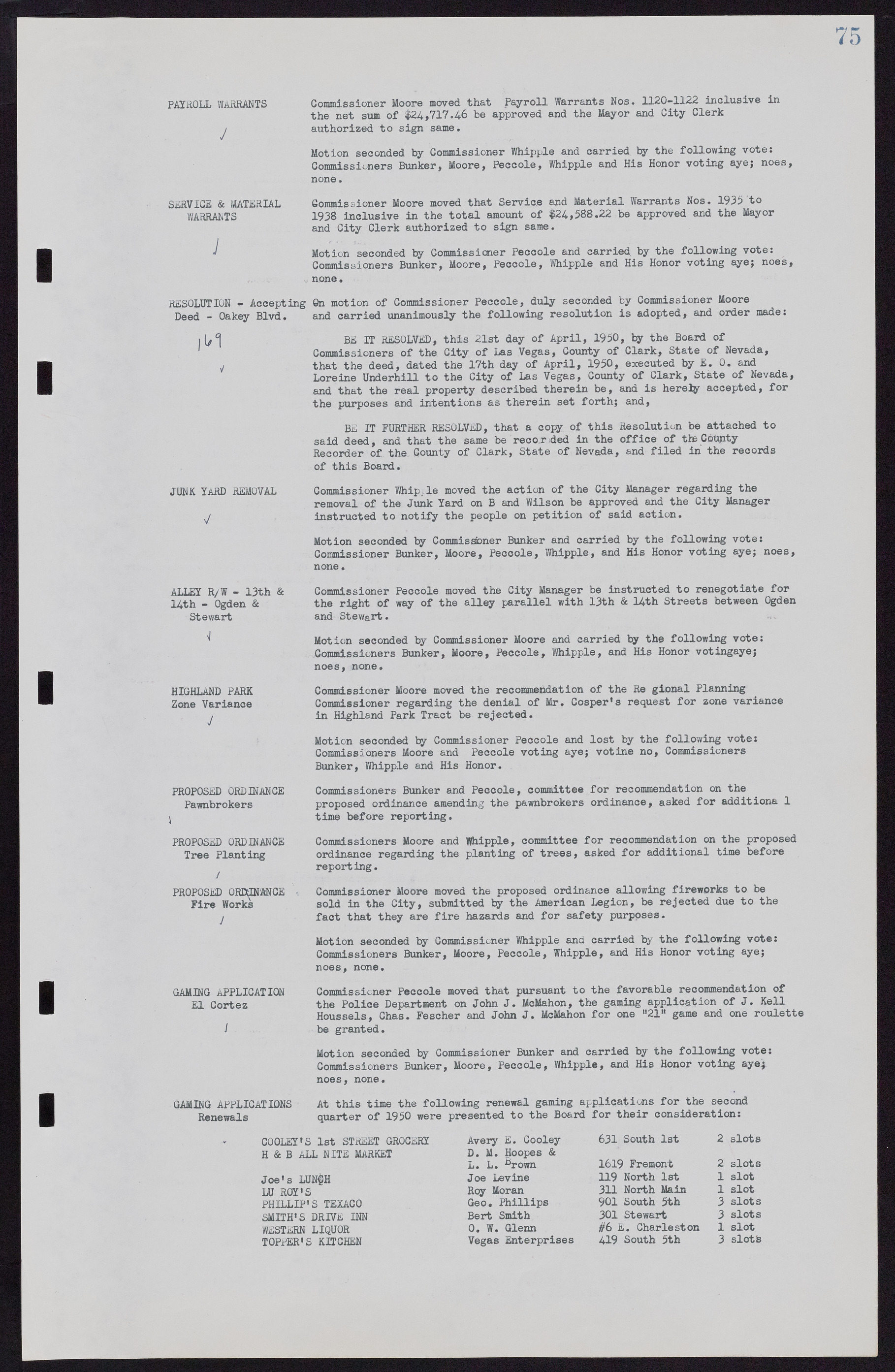 Las Vegas City Commission Minutes, November 7, 1949 to May 21, 1952, lvc000007-83