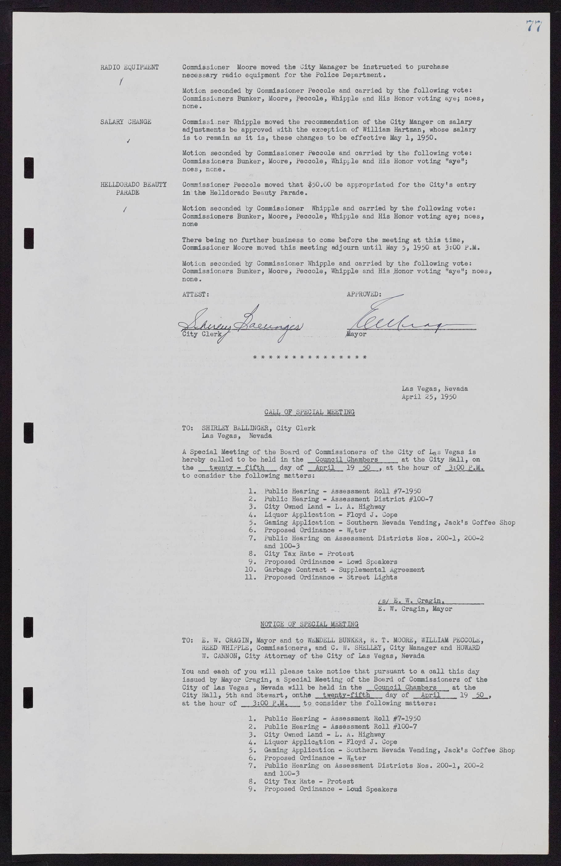 Las Vegas City Commission Minutes, November 7, 1949 to May 21, 1952, lvc000007-85