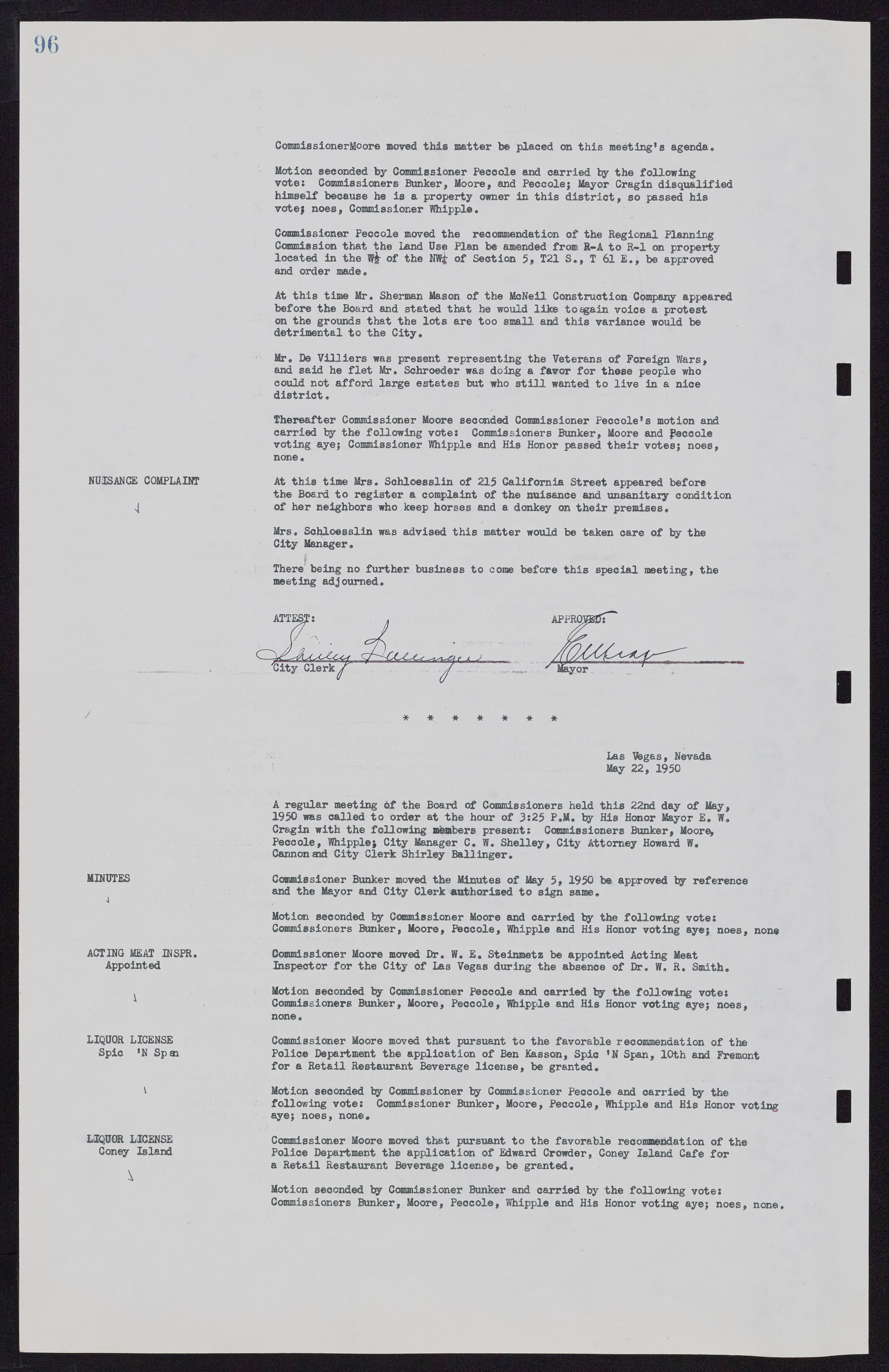Las Vegas City Commission Minutes, November 7, 1949 to May 21, 1952, lvc000007-104