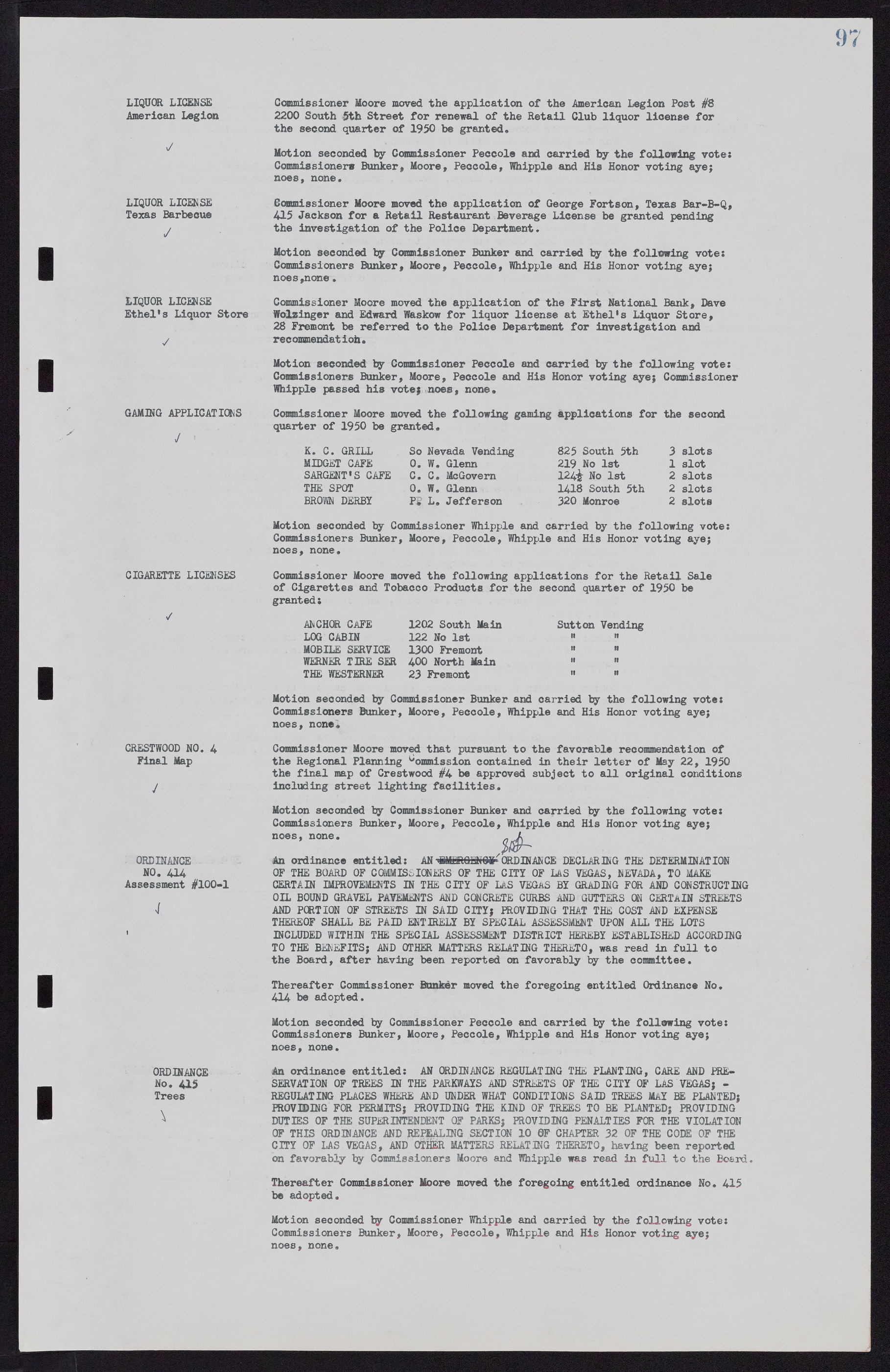 Las Vegas City Commission Minutes, November 7, 1949 to May 21, 1952, lvc000007-105