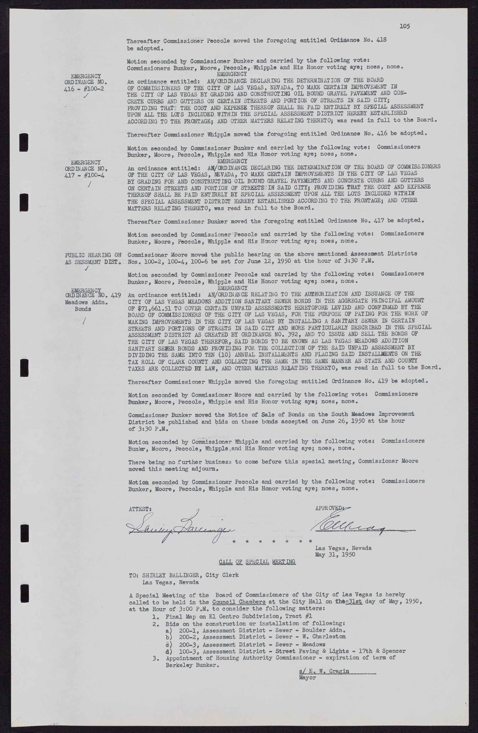 Las Vegas City Commission Minutes, November 7, 1949 to May 21, 1952, lvc000007-113