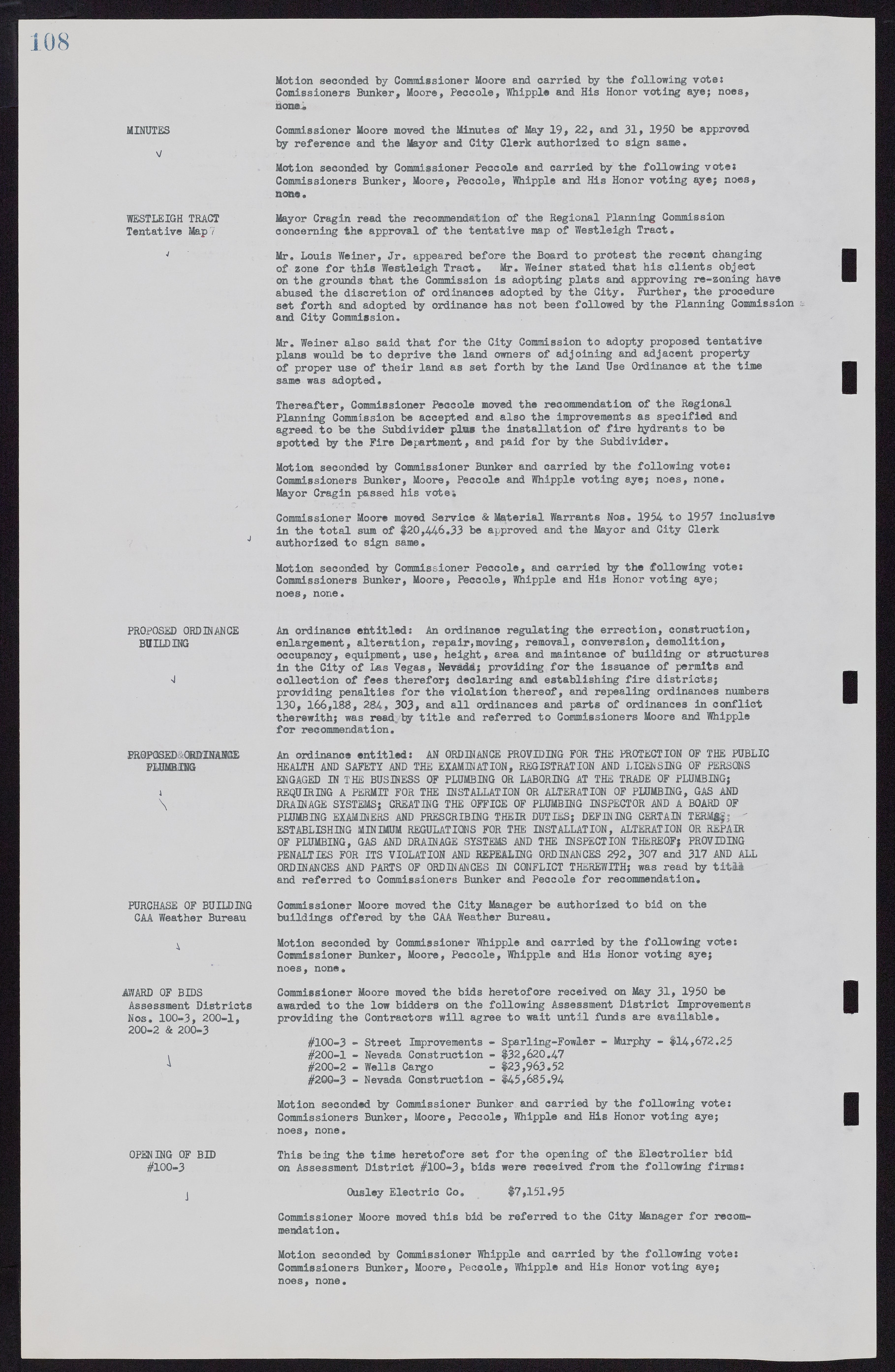 Las Vegas City Commission Minutes, November 7, 1949 to May 21, 1952, lvc000007-116