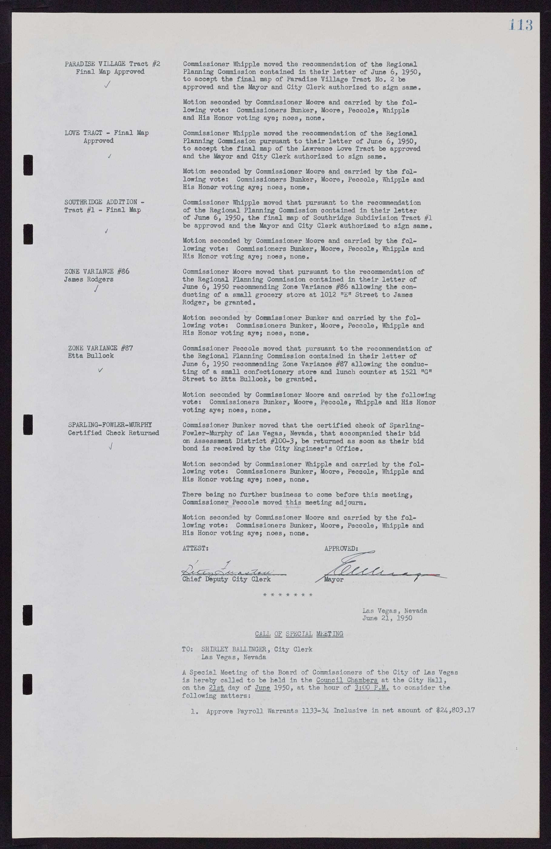 Las Vegas City Commission Minutes, November 7, 1949 to May 21, 1952, lvc000007-121