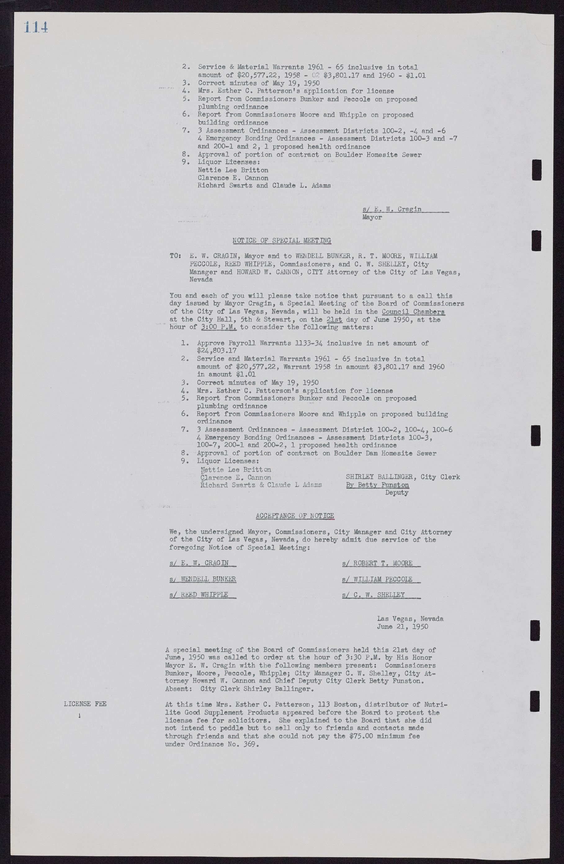 Las Vegas City Commission Minutes, November 7, 1949 to May 21, 1952, lvc000007-122