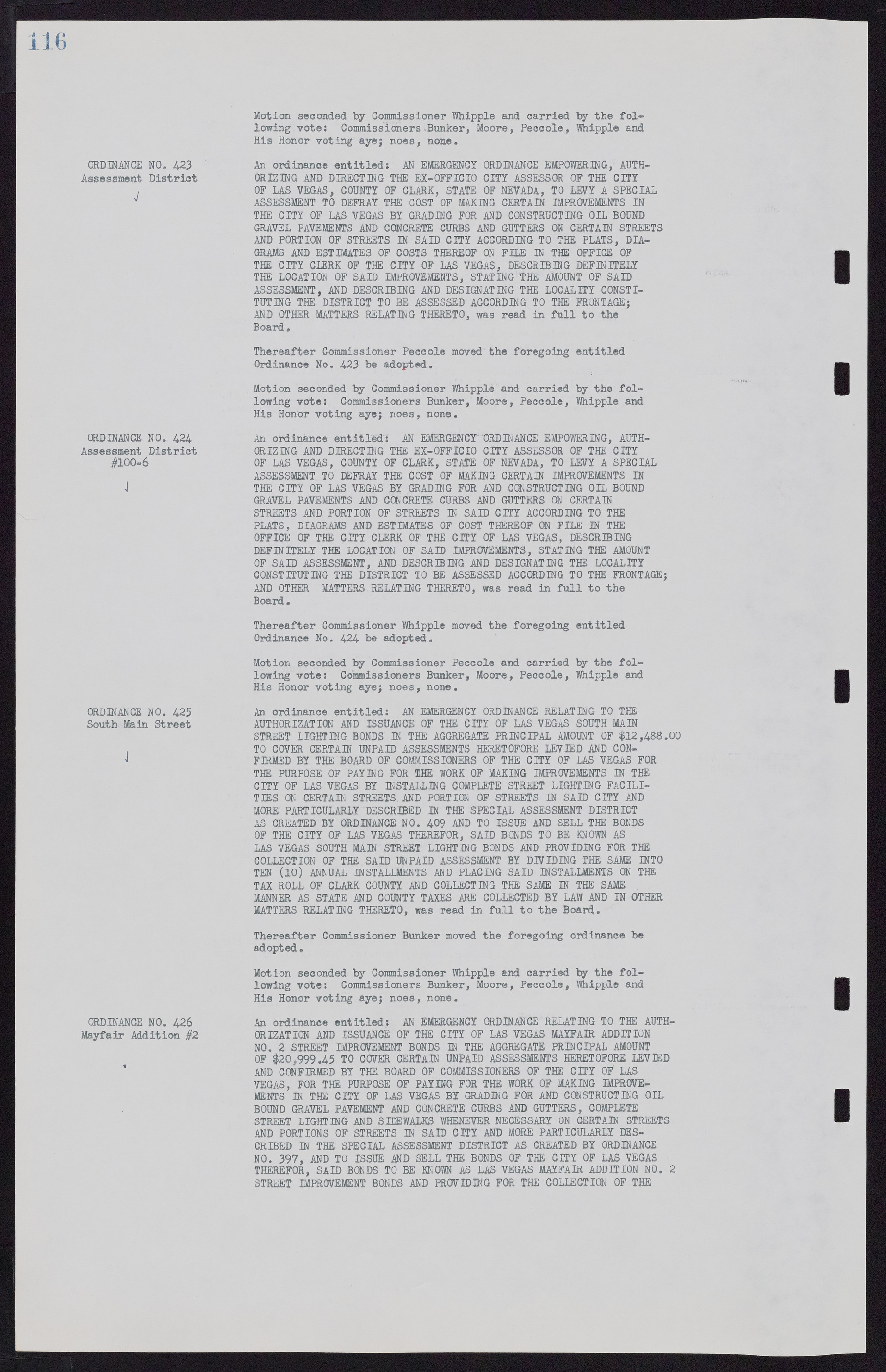 Las Vegas City Commission Minutes, November 7, 1949 to May 21, 1952, lvc000007-124