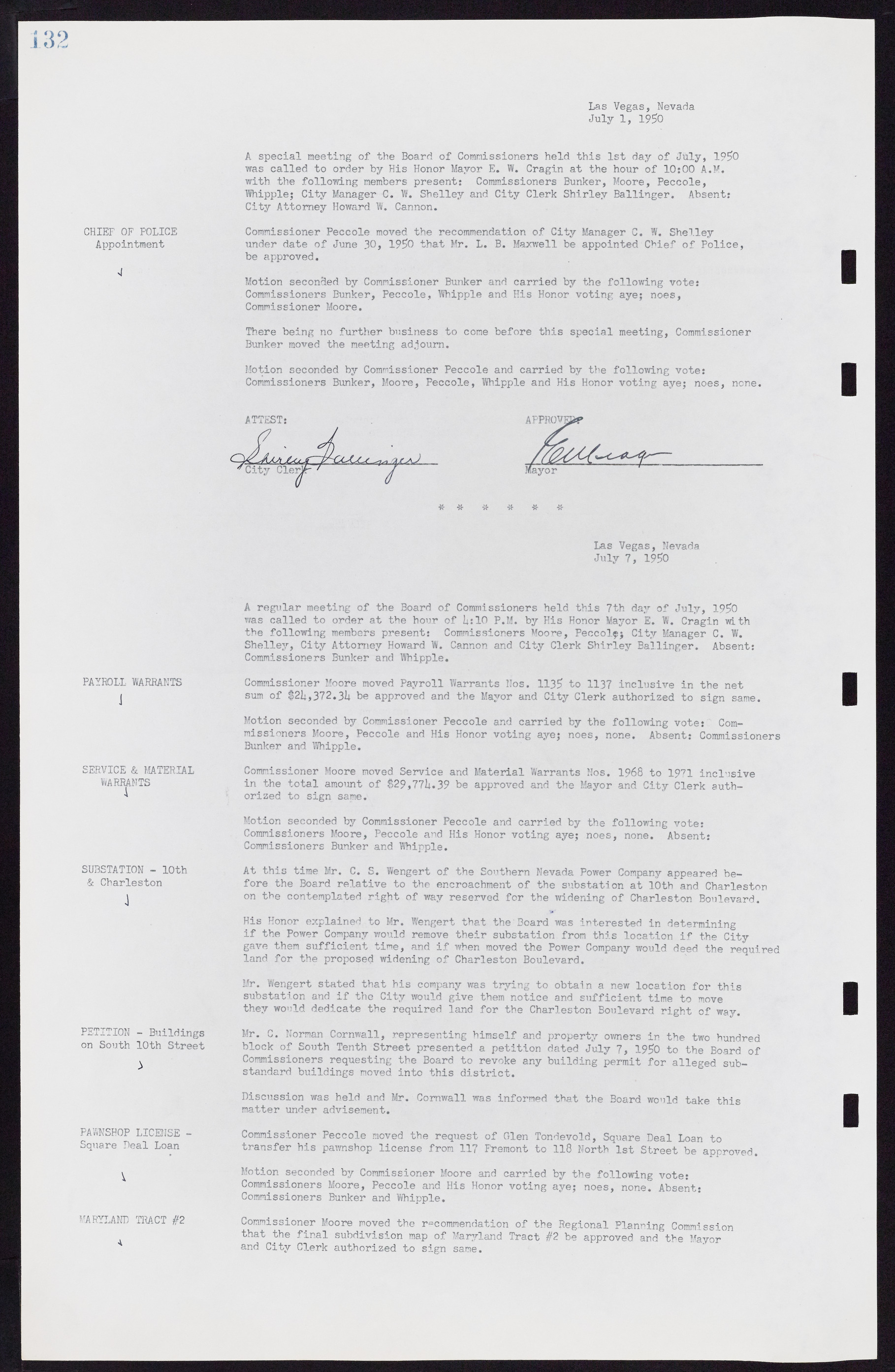 Las Vegas City Commission Minutes, November 7, 1949 to May 21, 1952, lvc000007-142