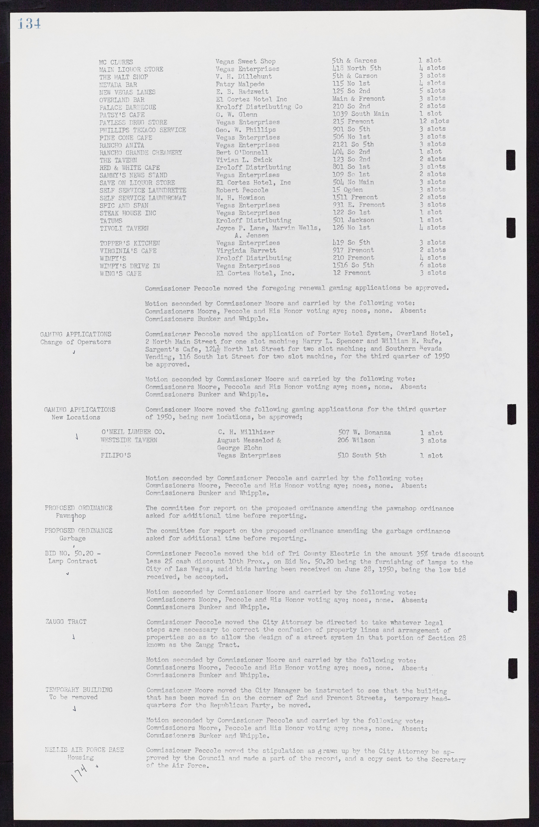 Las Vegas City Commission Minutes, November 7, 1949 to May 21, 1952, lvc000007-144