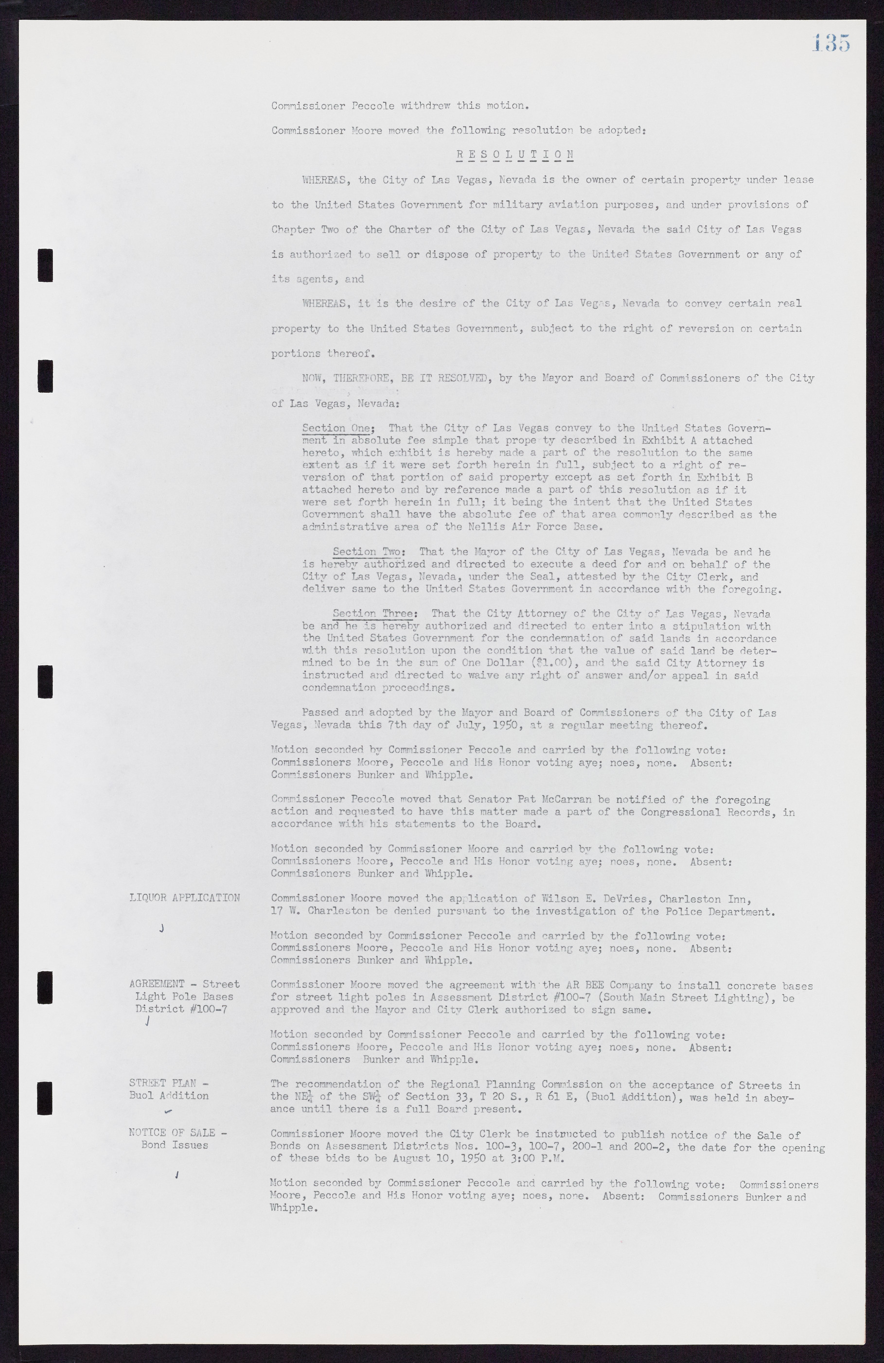 Las Vegas City Commission Minutes, November 7, 1949 to May 21, 1952, lvc000007-145