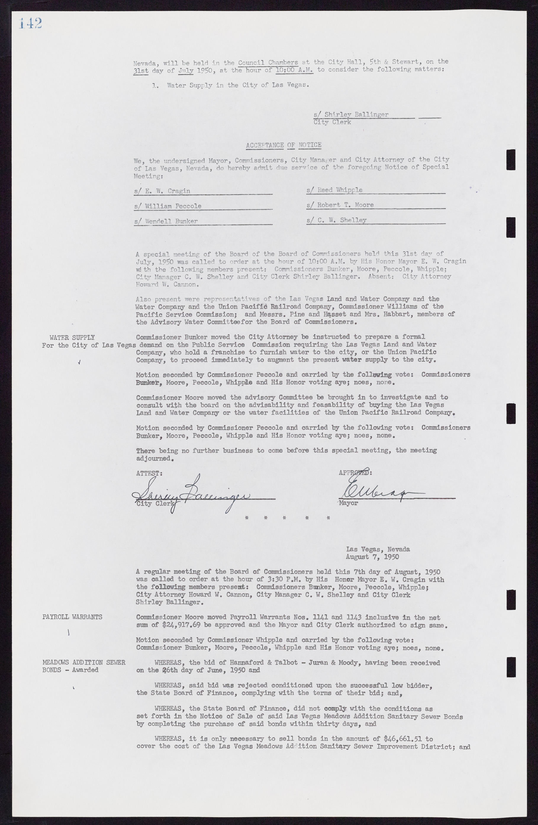 Las Vegas City Commission Minutes, November 7, 1949 to May 21, 1952, lvc000007-152