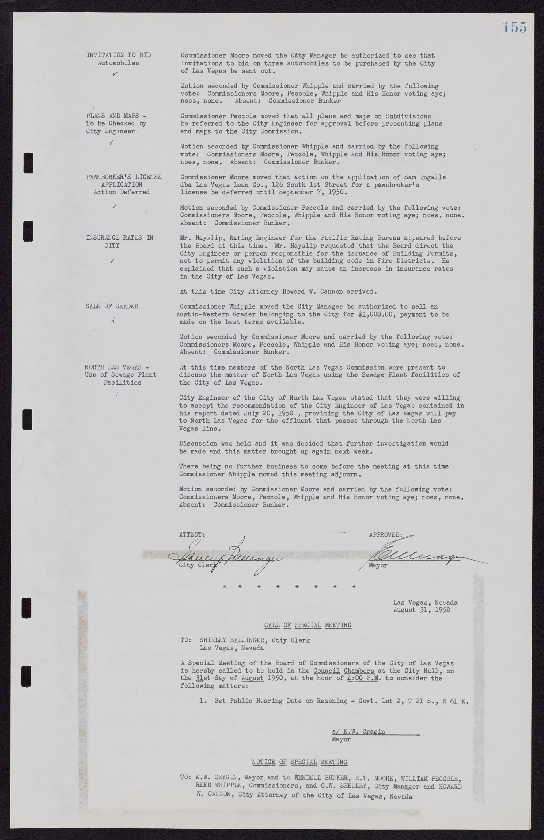Las Vegas City Commission Minutes, November 7, 1949 to May 21, 1952, lvc000007-165