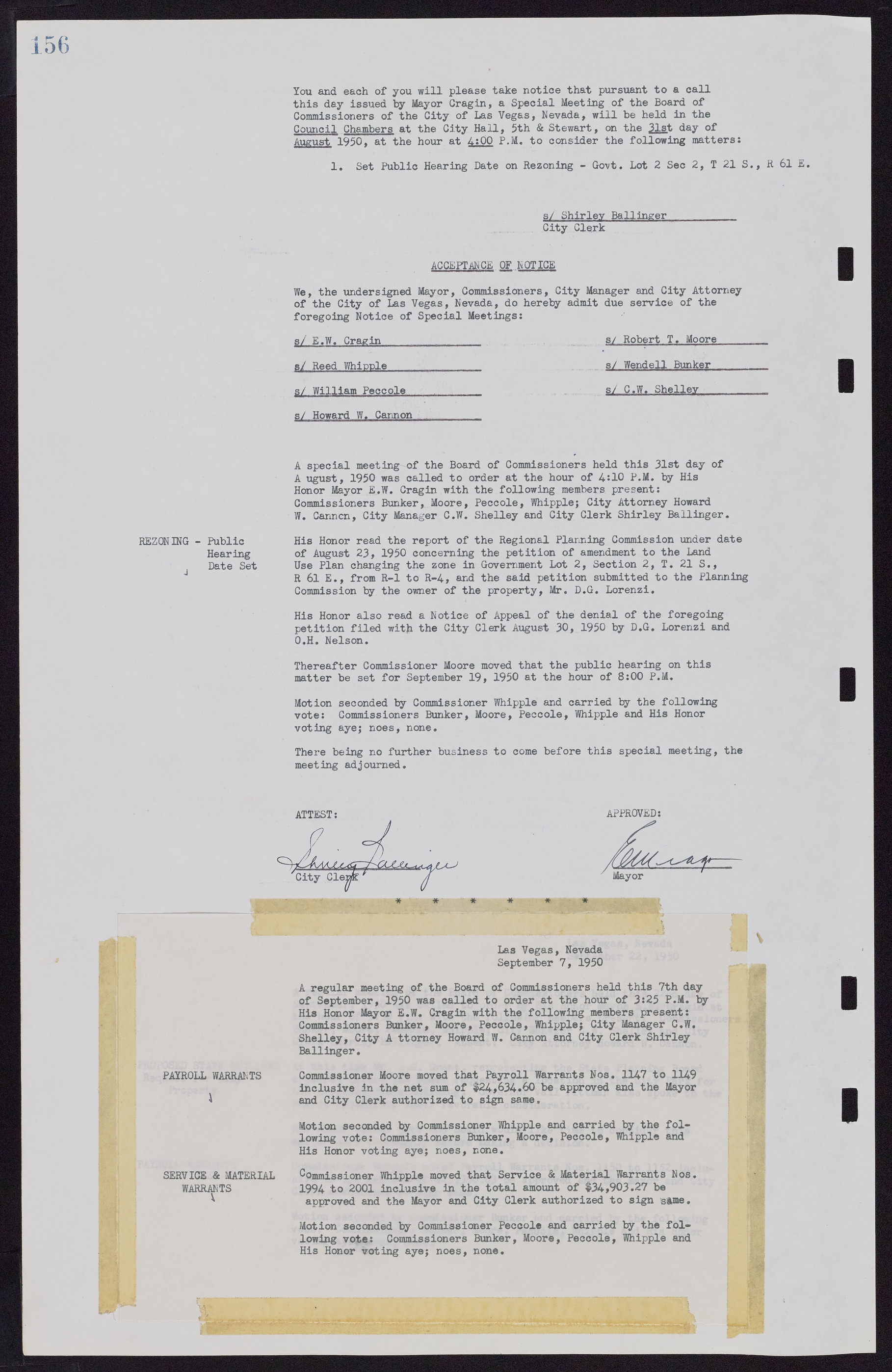 Las Vegas City Commission Minutes, November 7, 1949 to May 21, 1952, lvc000007-166