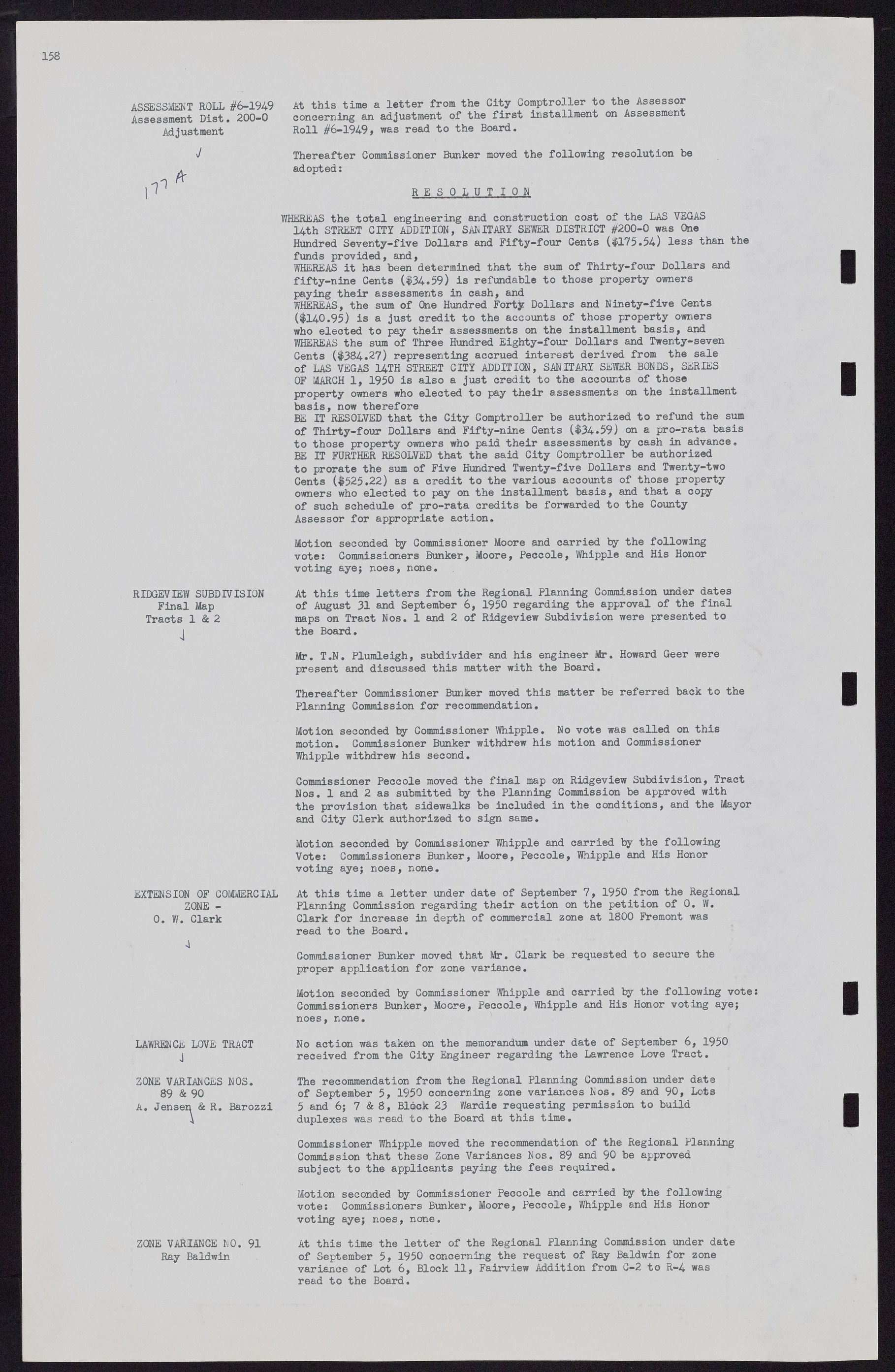 Las Vegas City Commission Minutes, November 7, 1949 to May 21, 1952, lvc000007-168