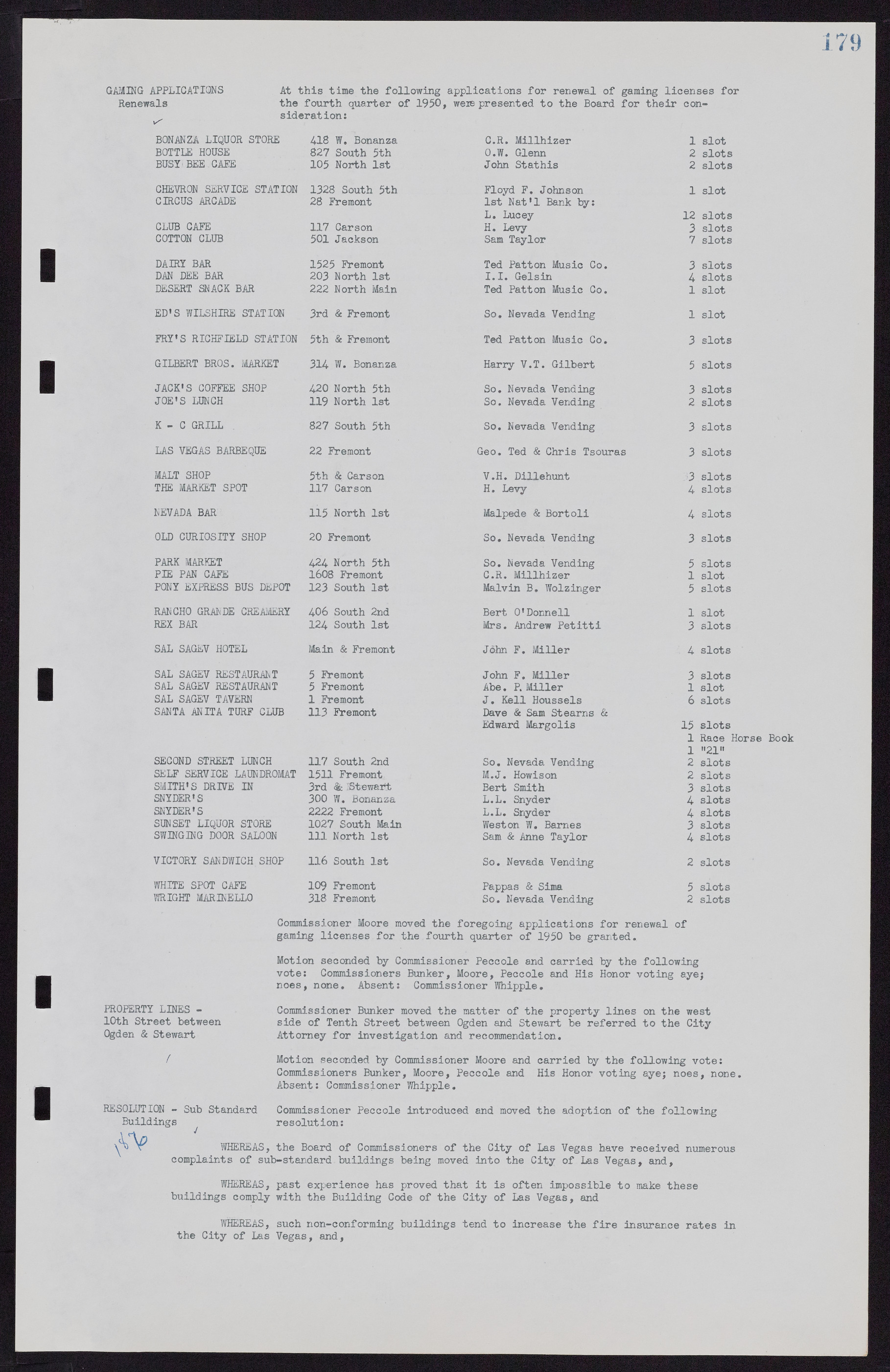 Las Vegas City Commission Minutes, November 7, 1949 to May 21, 1952, lvc000007-189