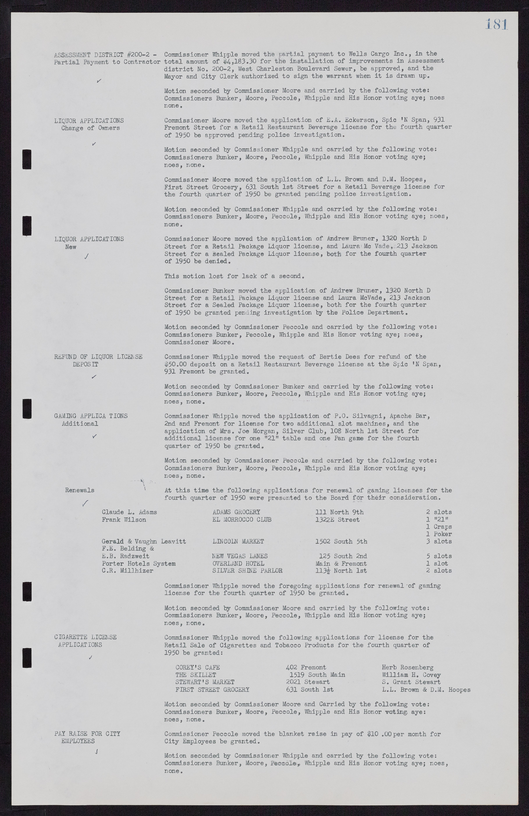 Las Vegas City Commission Minutes, November 7, 1949 to May 21, 1952, lvc000007-191