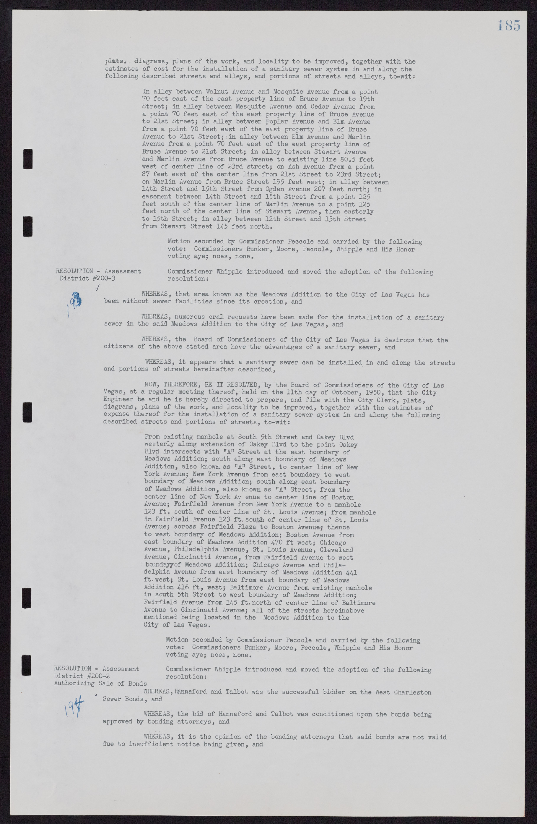 Las Vegas City Commission Minutes, November 7, 1949 to May 21, 1952, lvc000007-195